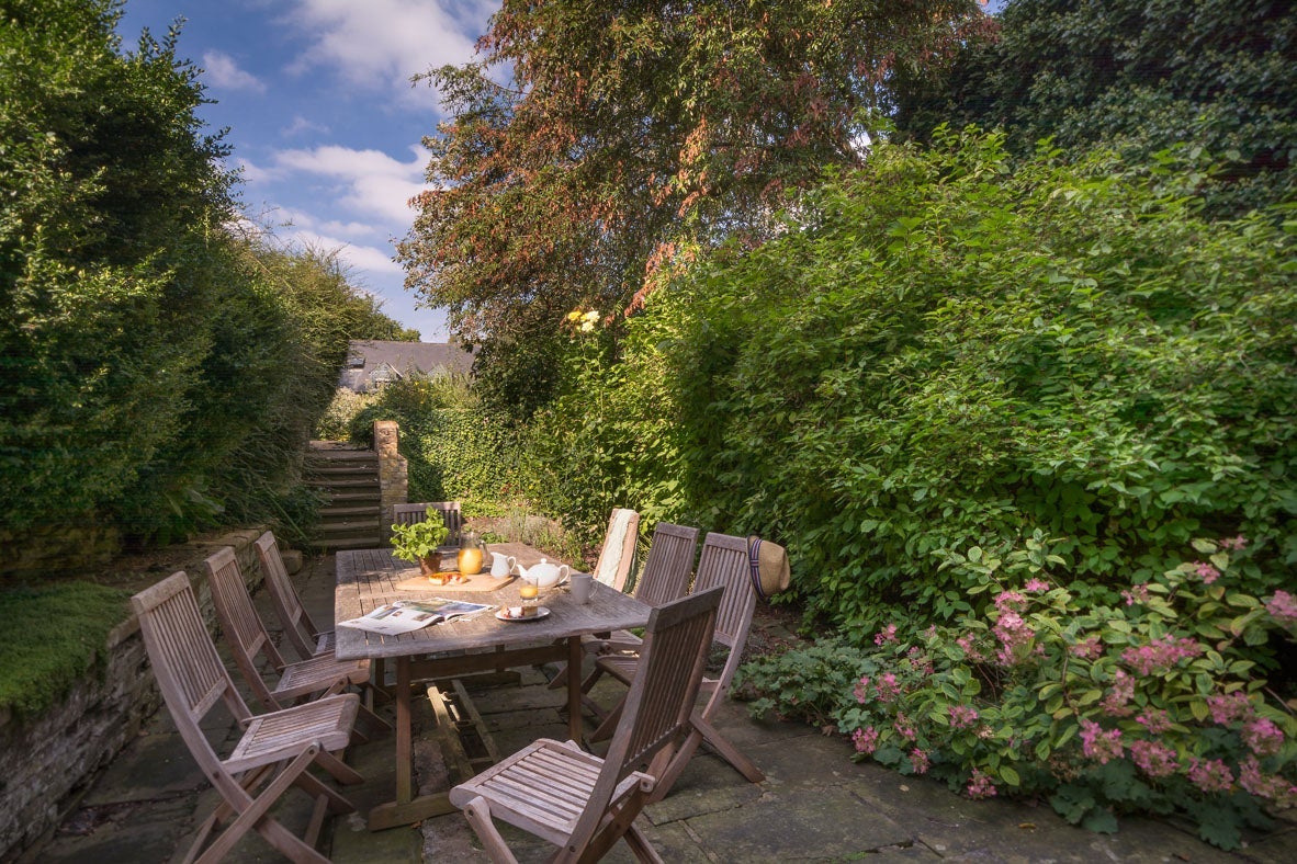 The large garden at Wainman House, nr Peckover House, Wisbech, Cambridgeshire