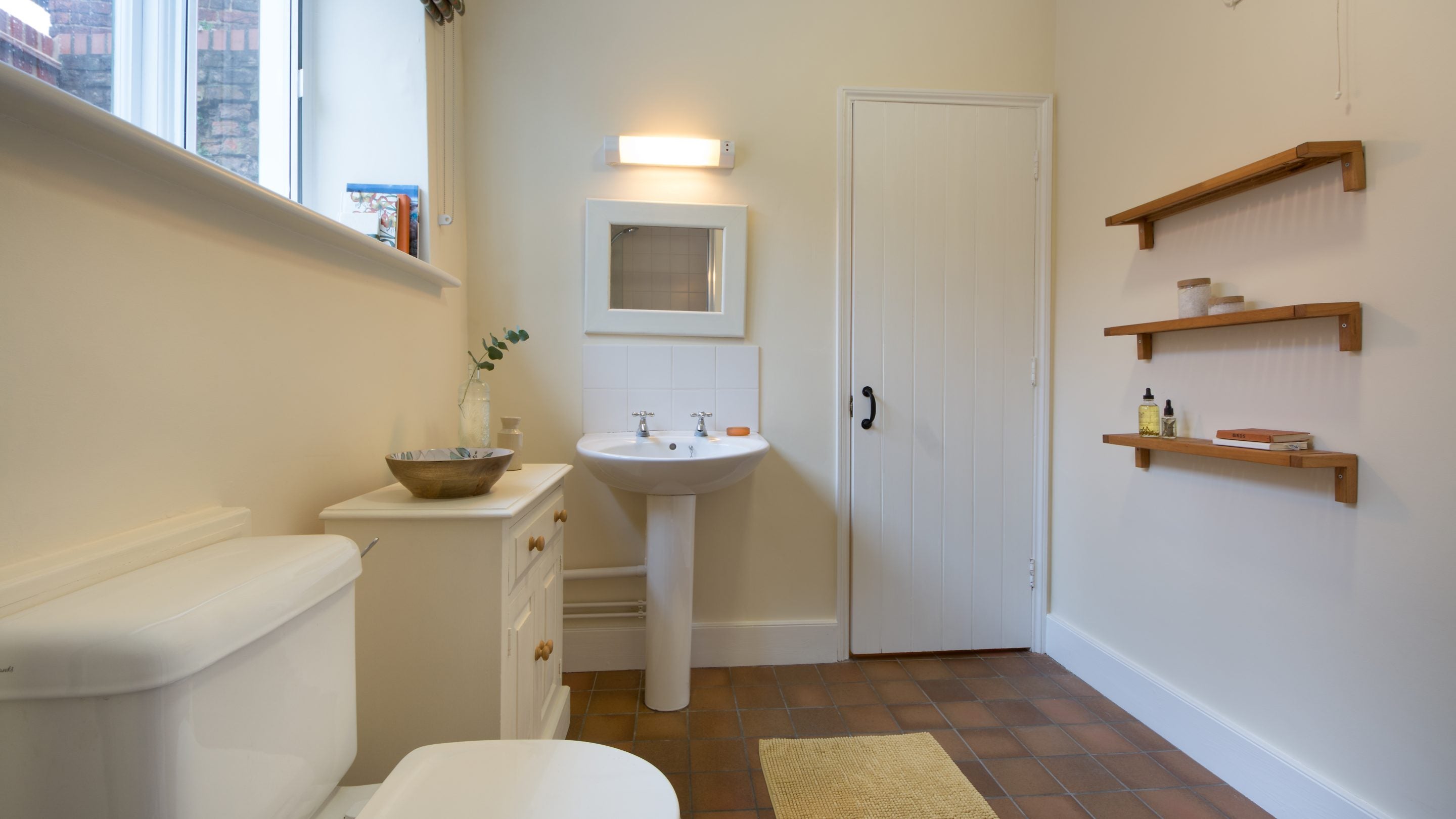 The shower room at Peckover Stable Lodge, Cambridgeshire