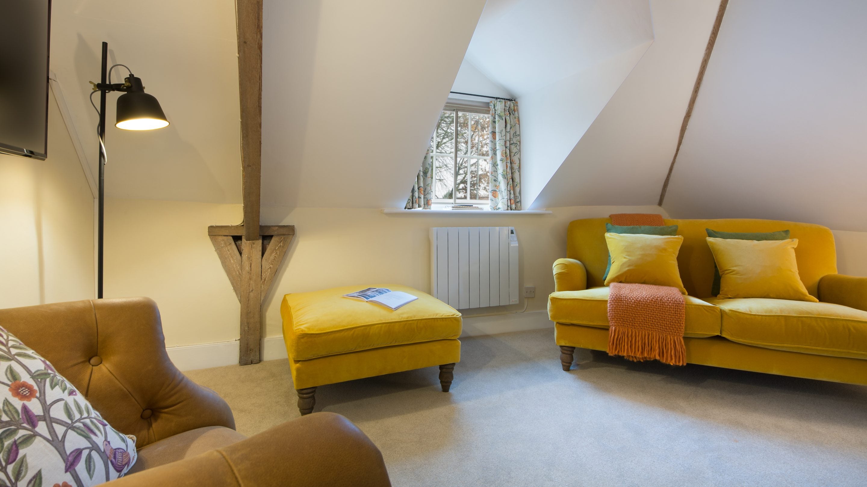 The sitting area at Peckover Stable Lodge, Cambridgeshire