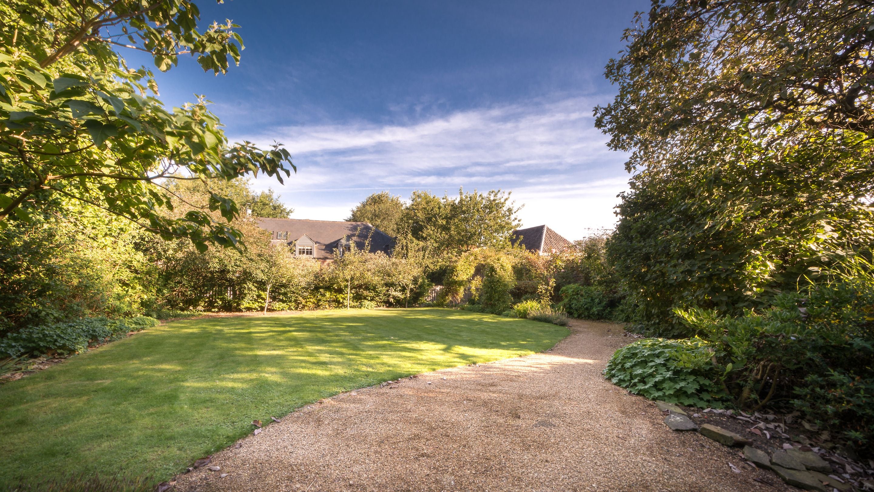 The garden at Wainman House, Cambridgeshire