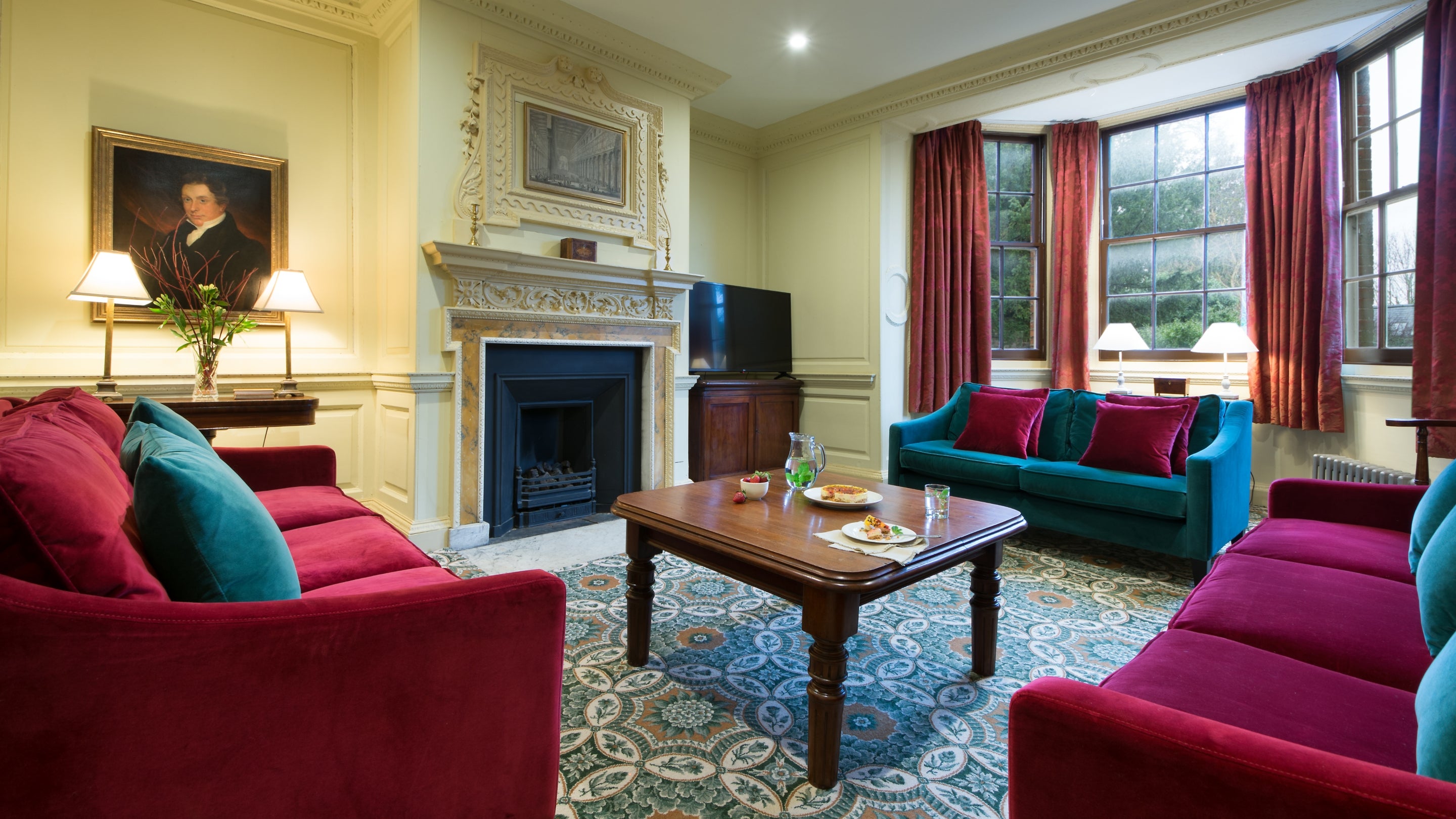 The sitting room at Wainman House, near Peckover House