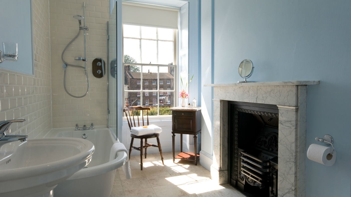 One of the bathrooms at Wainman House, near Peckover House, Wisbech, Cambridgeshire