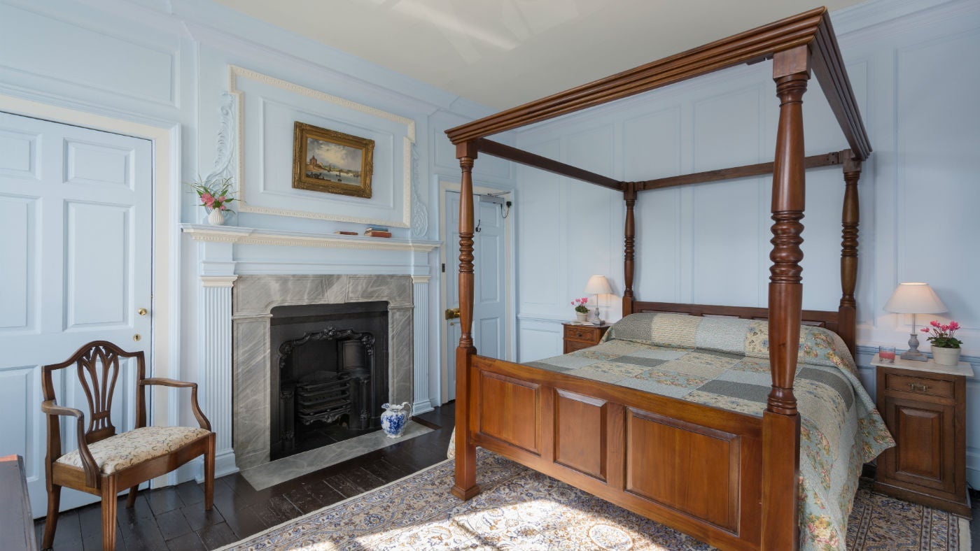 The first floor double bedroom, 5' bed, Wainman House, Wisbech, Cambridgeshire