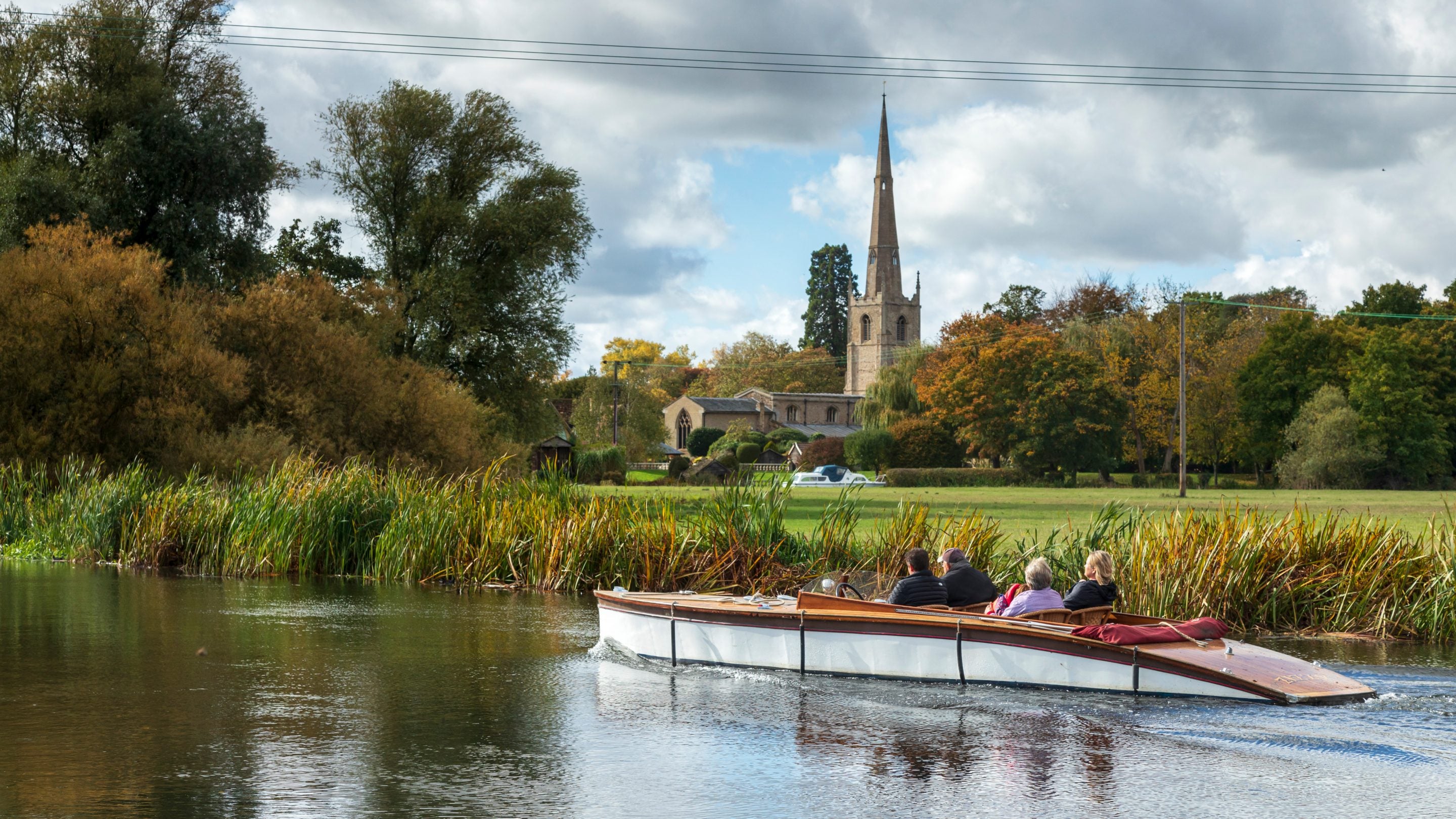 On the river by Waterclose Meadows Campsite, Cambridgeshire