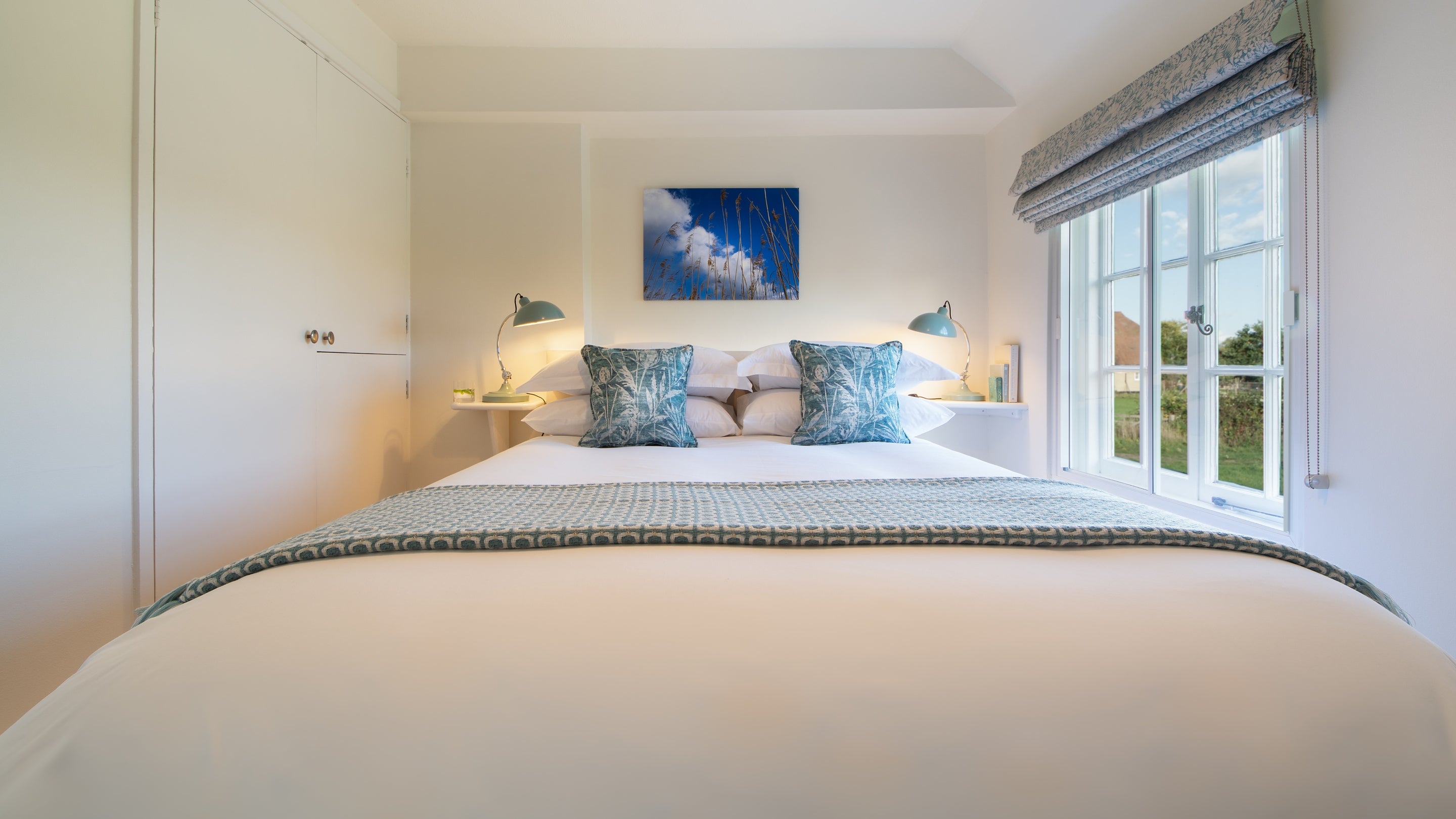 The double bedroom at Wicken Rose Cottage, Cambridgeshire