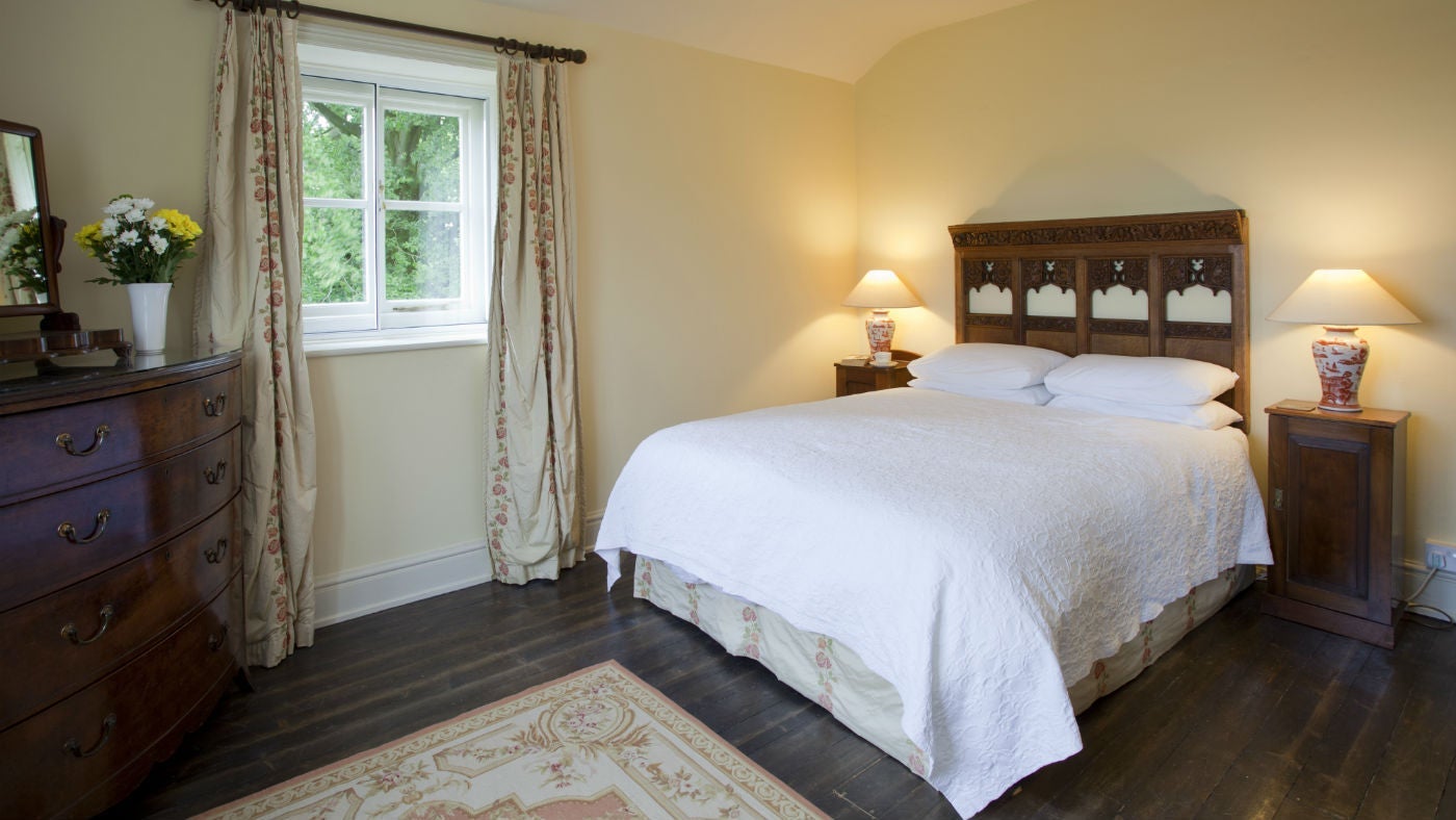 The double bedroom at East Lodge, Disley, Stockport, Cheshire