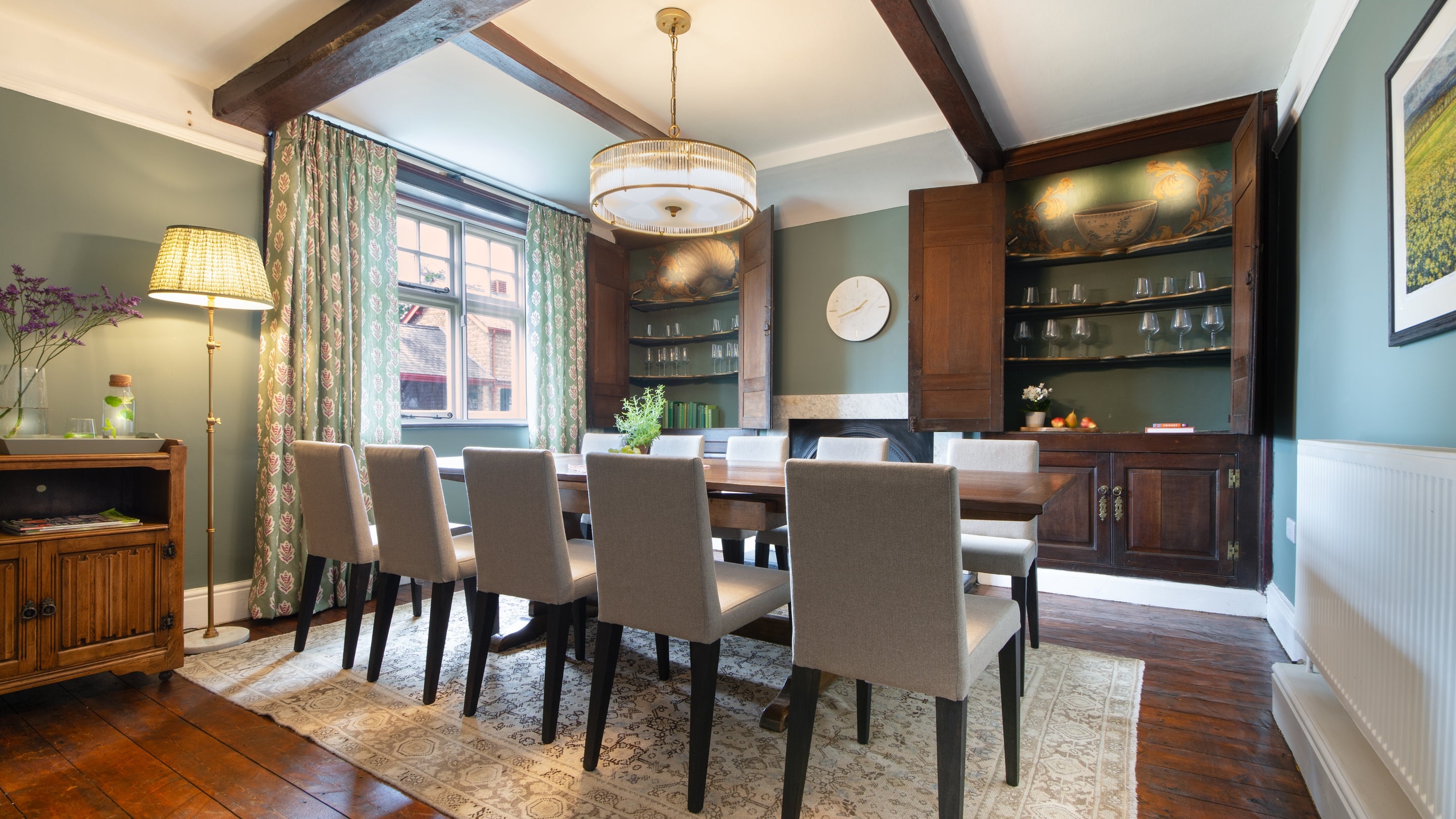 The dining room at Village Farmhouse, Cheshire