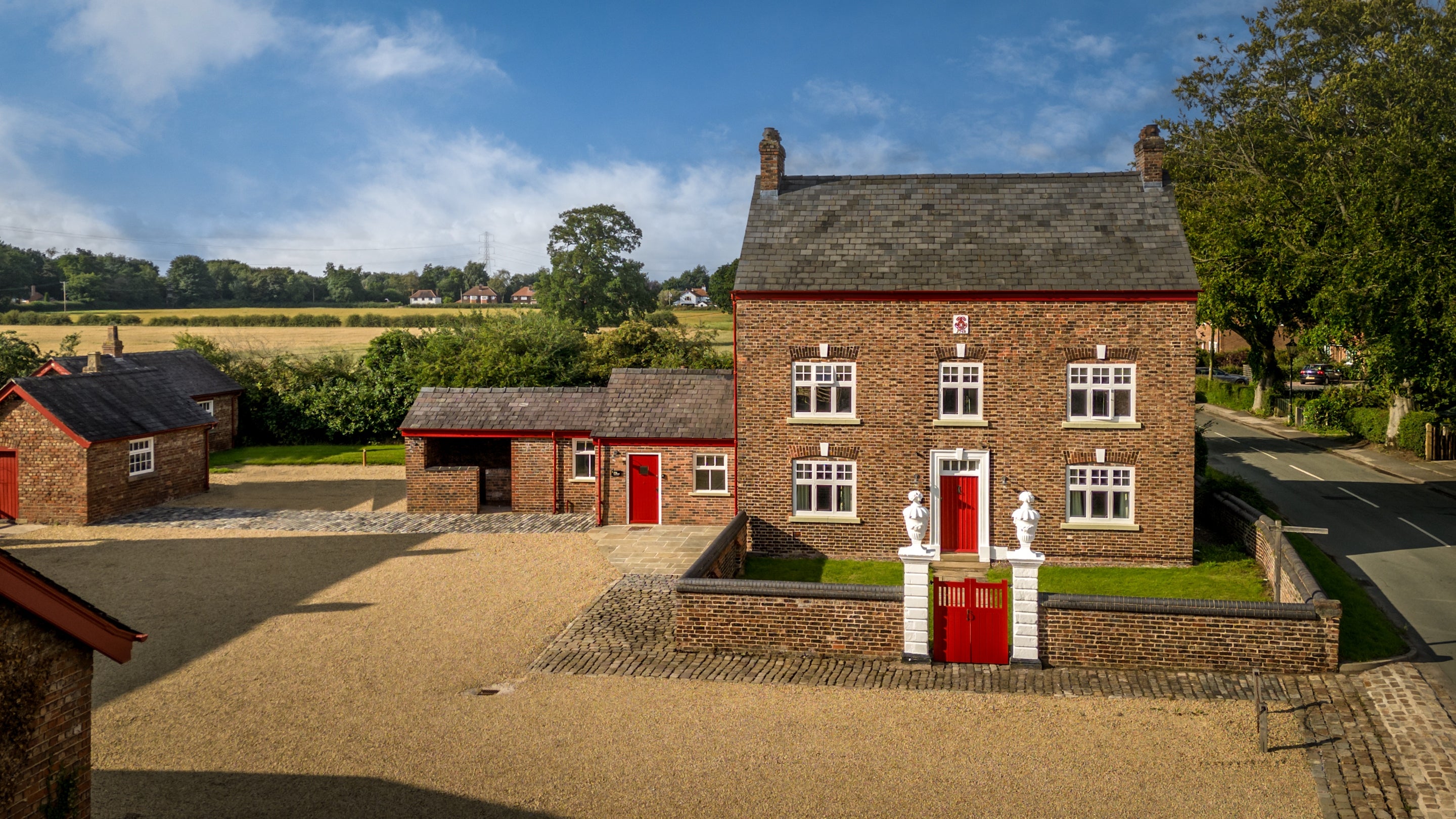The exterior of Village Farmhouse, Cheshire