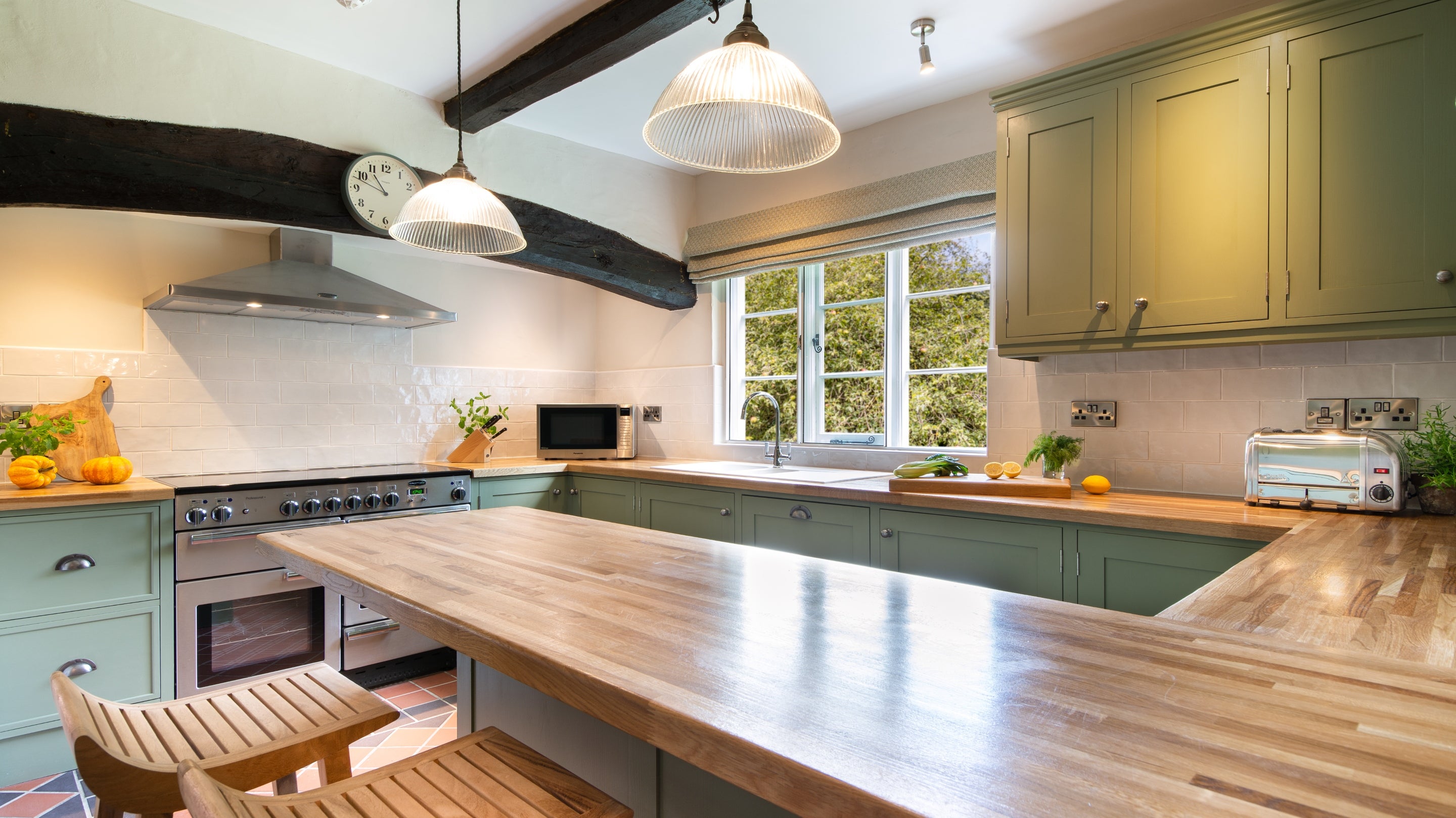 The kitchen at Village Farmhouse, Cheshire