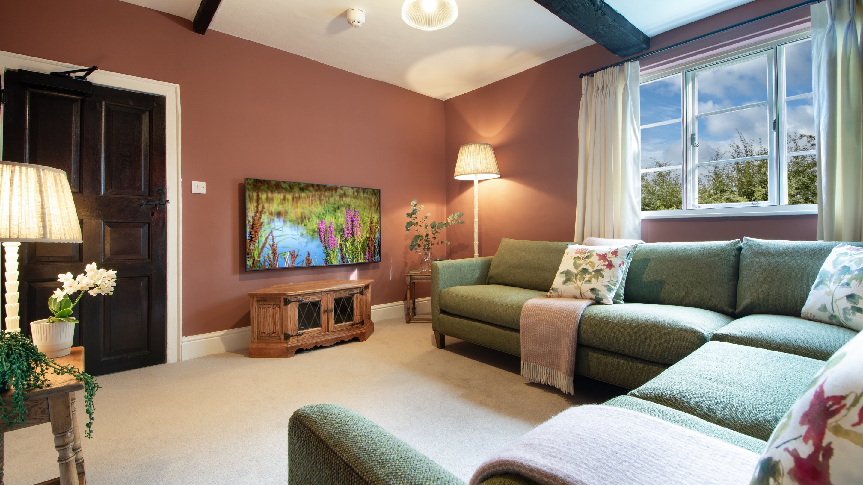 The snug at Village Farmhouse, Cheshire