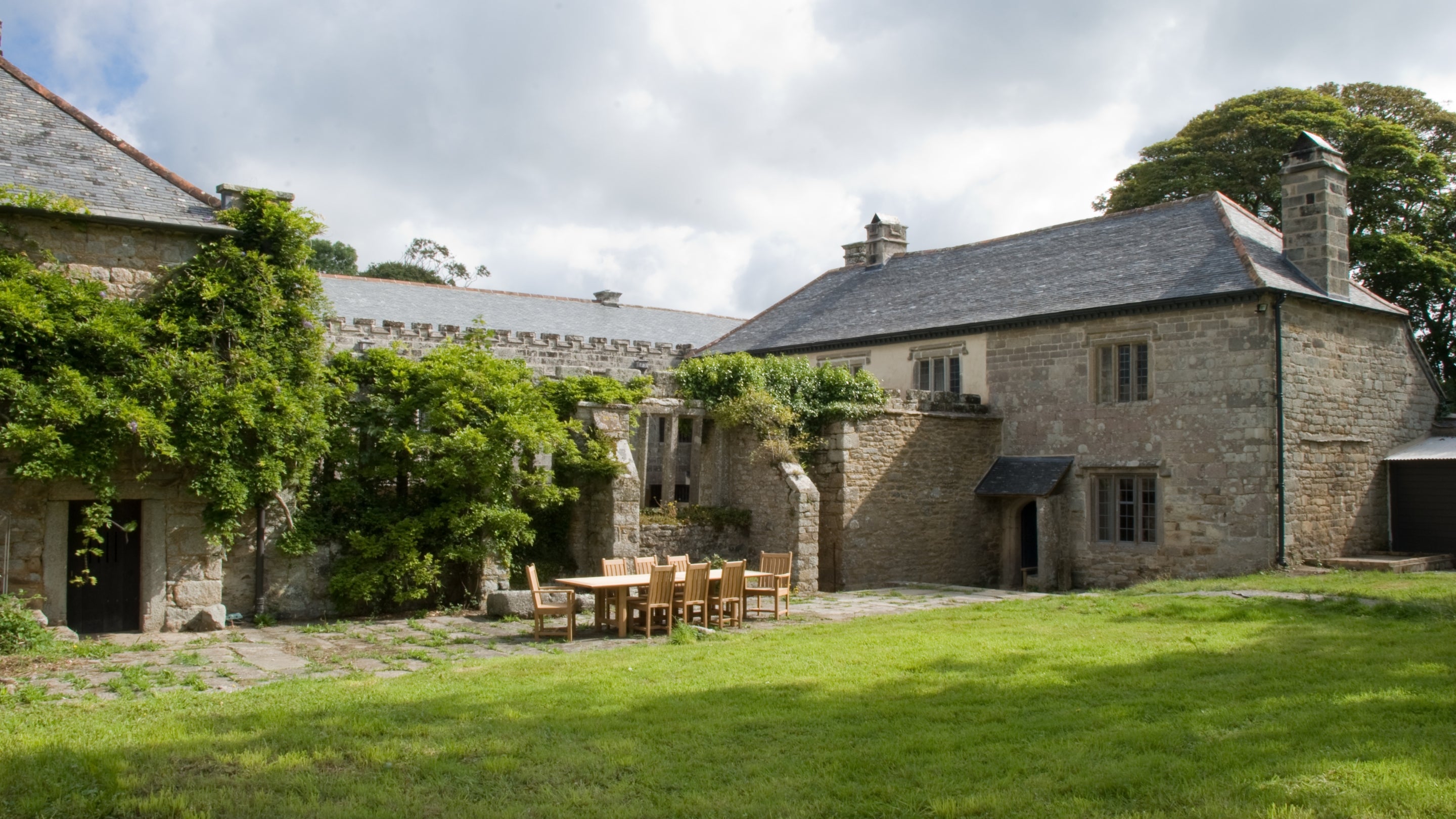 The exterior of Godolphin House, Cornwall