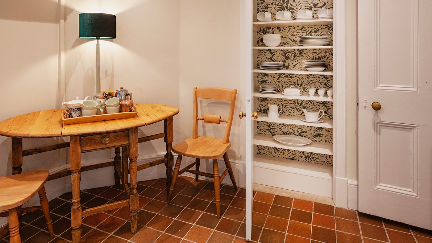 The kitchen at Bar Lodge, Penrose, Helston, Cornwall