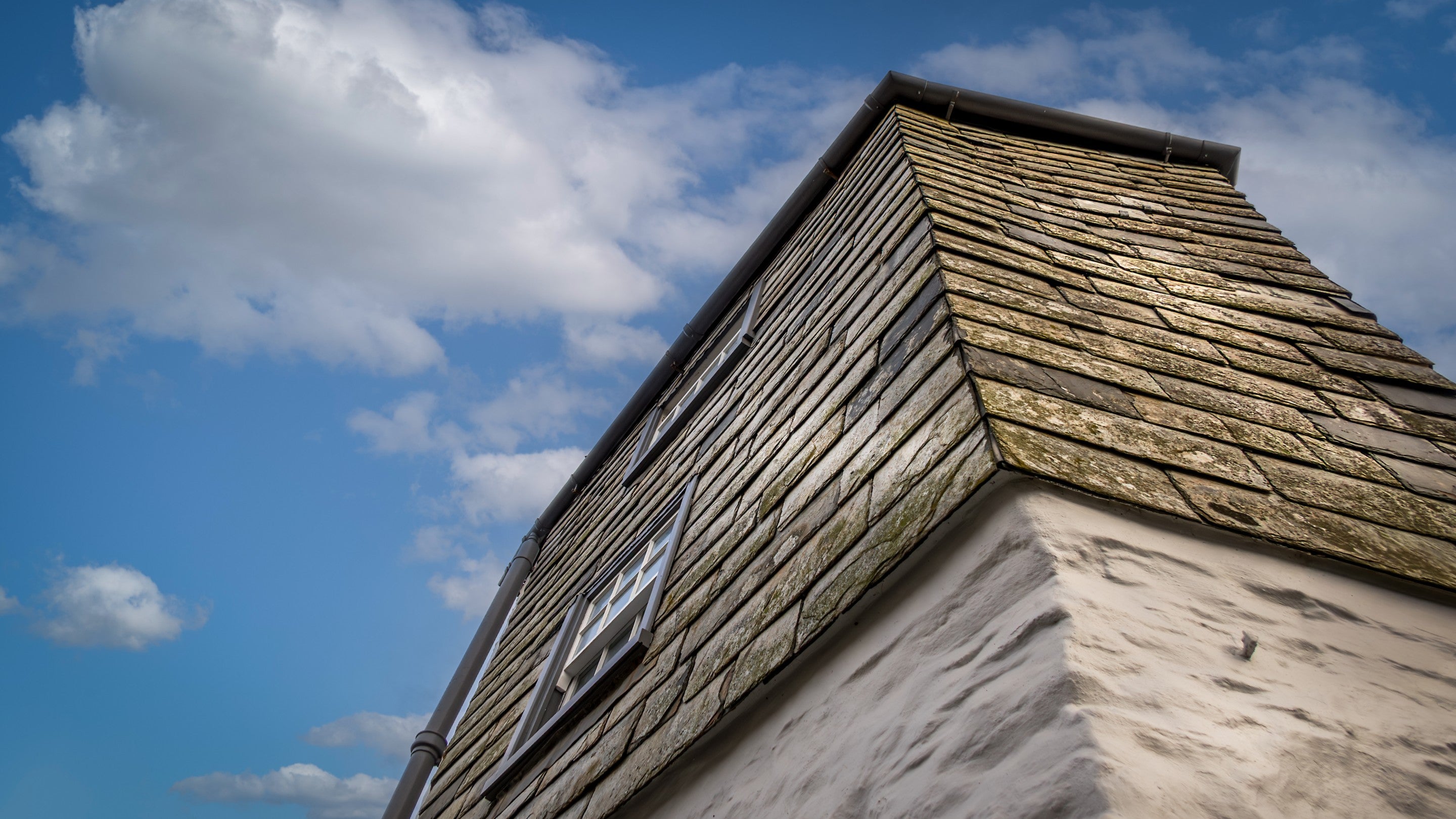 The exterior of The Birdcage, looking up at the top two floors, Cornwall
