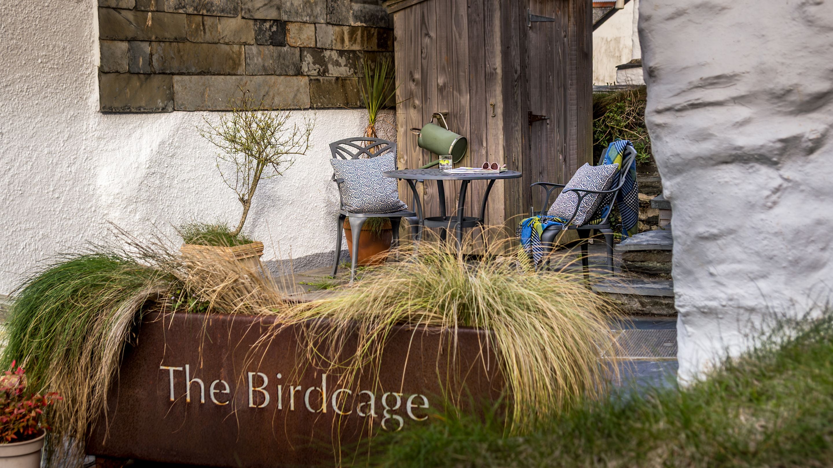The garden at The Birdcage, Cornwall