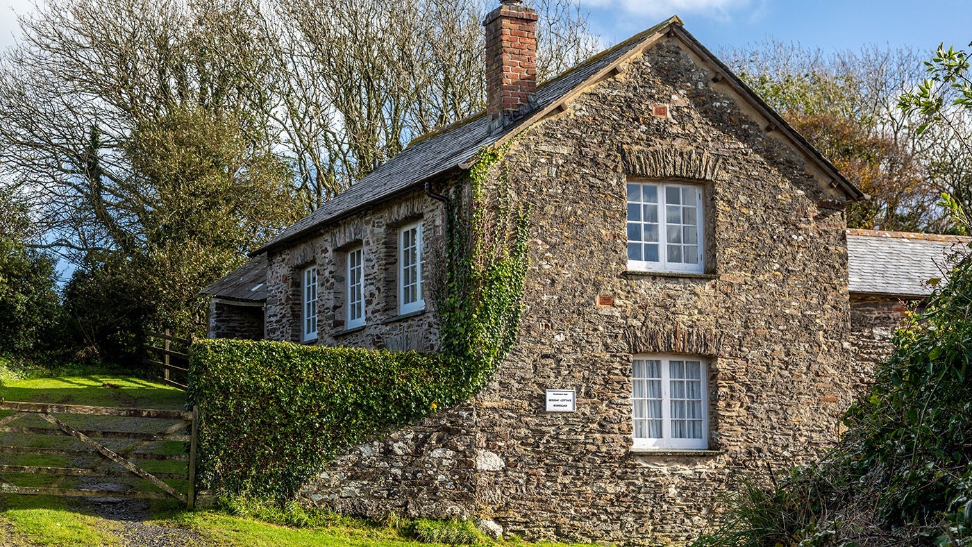 The exterior at Bodrugan, Cornwall