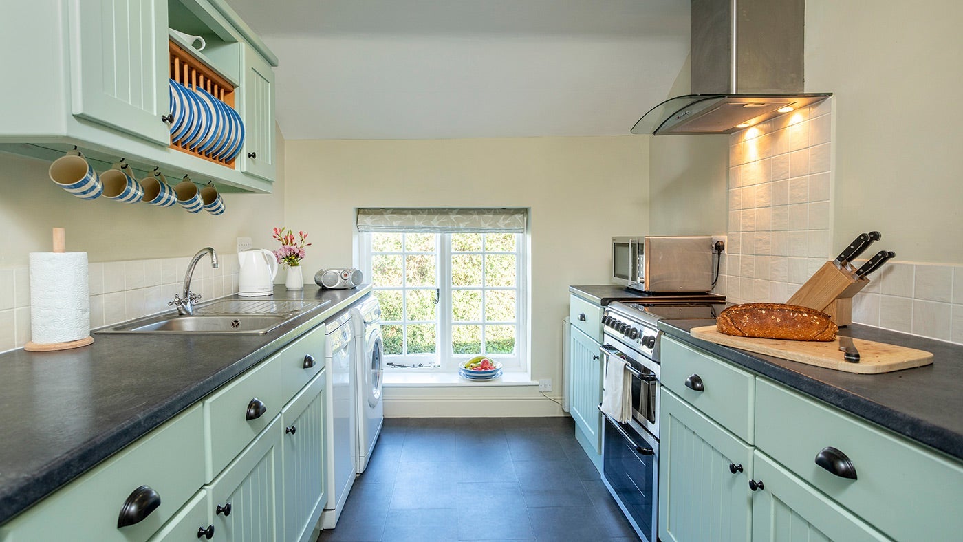 The kitchen at Bodrugan, Cornwall