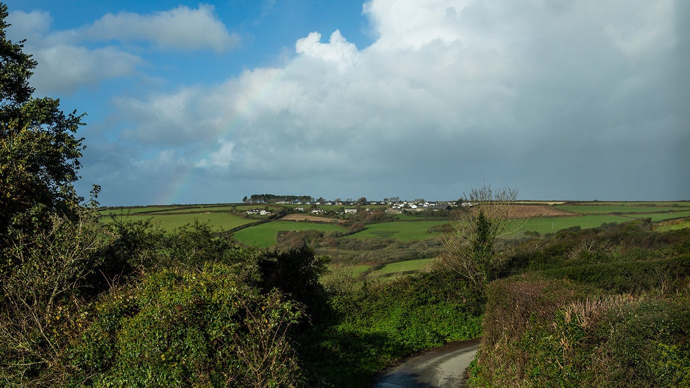 The surrounding area at Bodrugan, Cornwall