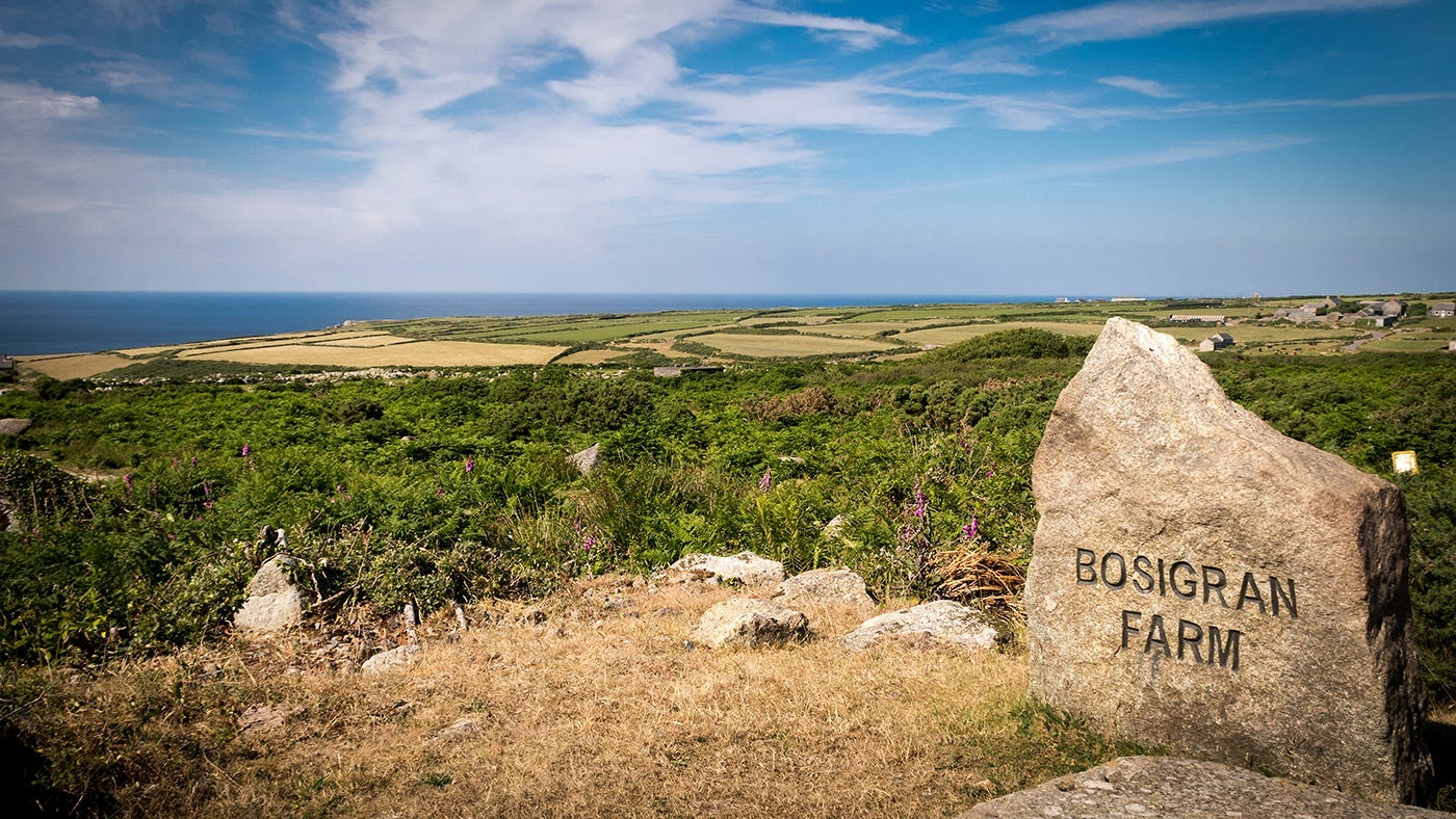 The area surrounding Bosigran Cottage, Cornwall