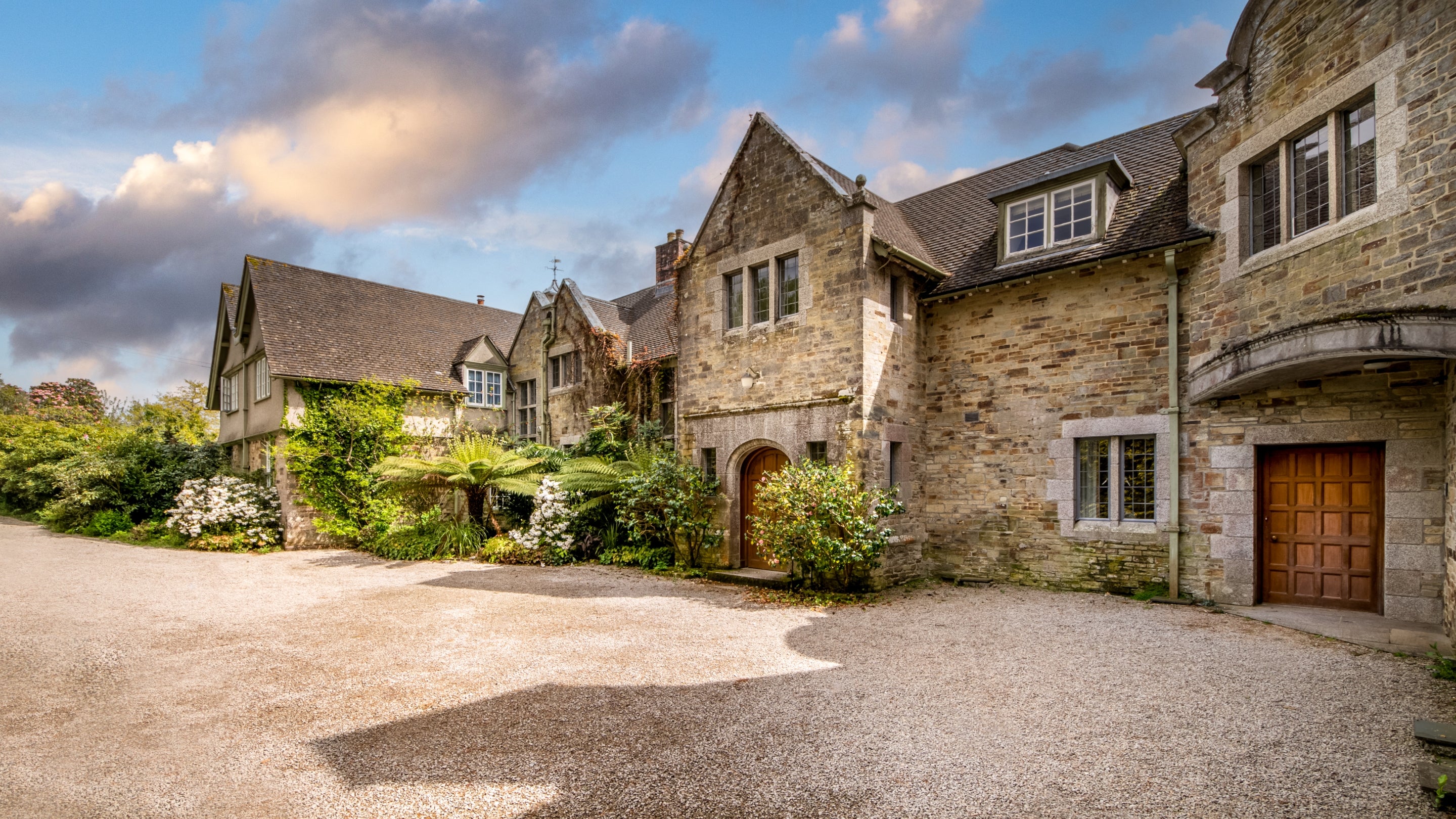 The exterior to Bosveal, Cornwall