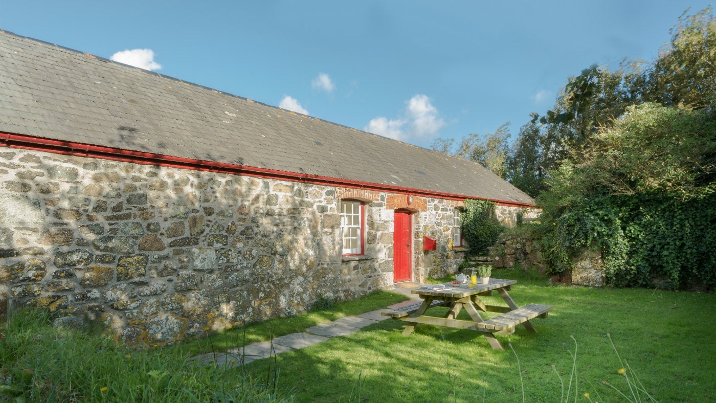 The exterior of Elm, Cadgwith, The Lizzard, Cornwall