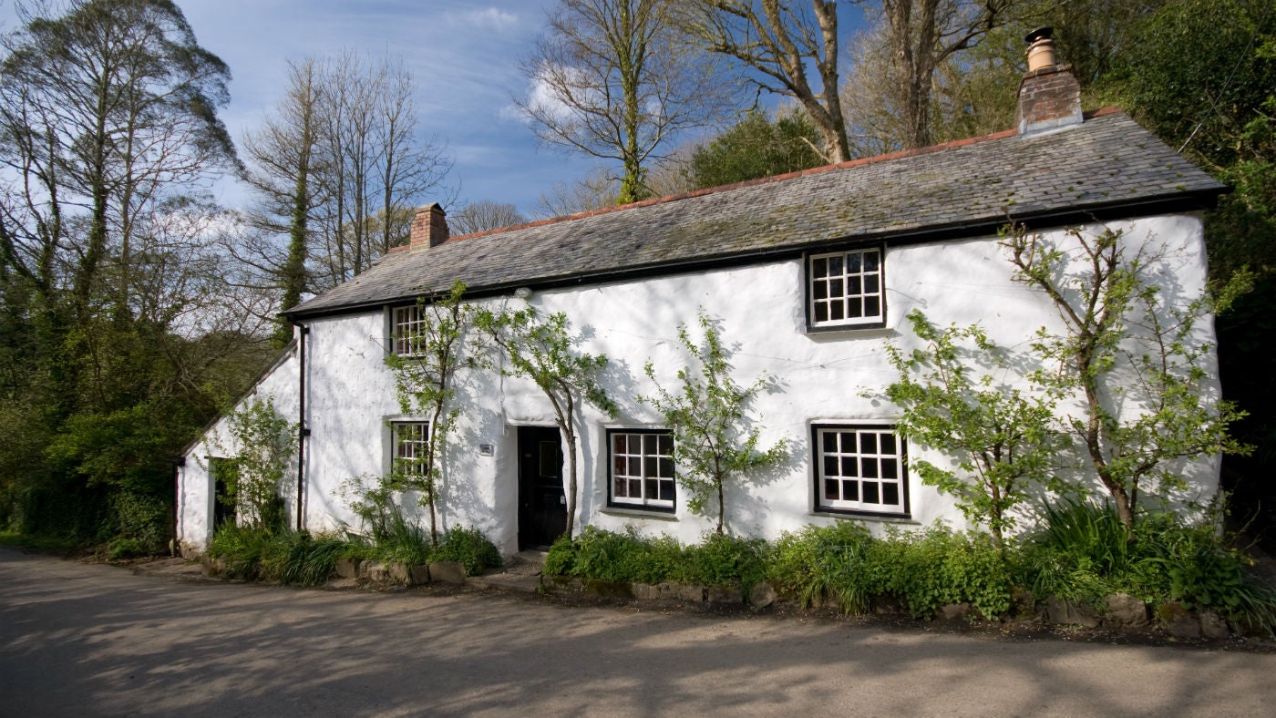 The exterior of Carne Cottage, Cornwall