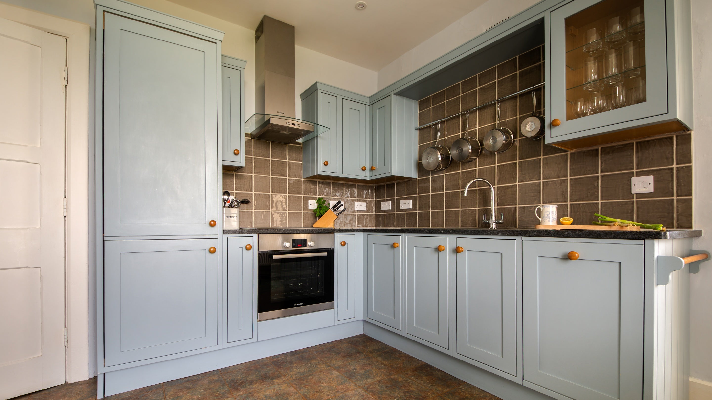 The kitchen-diner at Carnweather, Cornwall