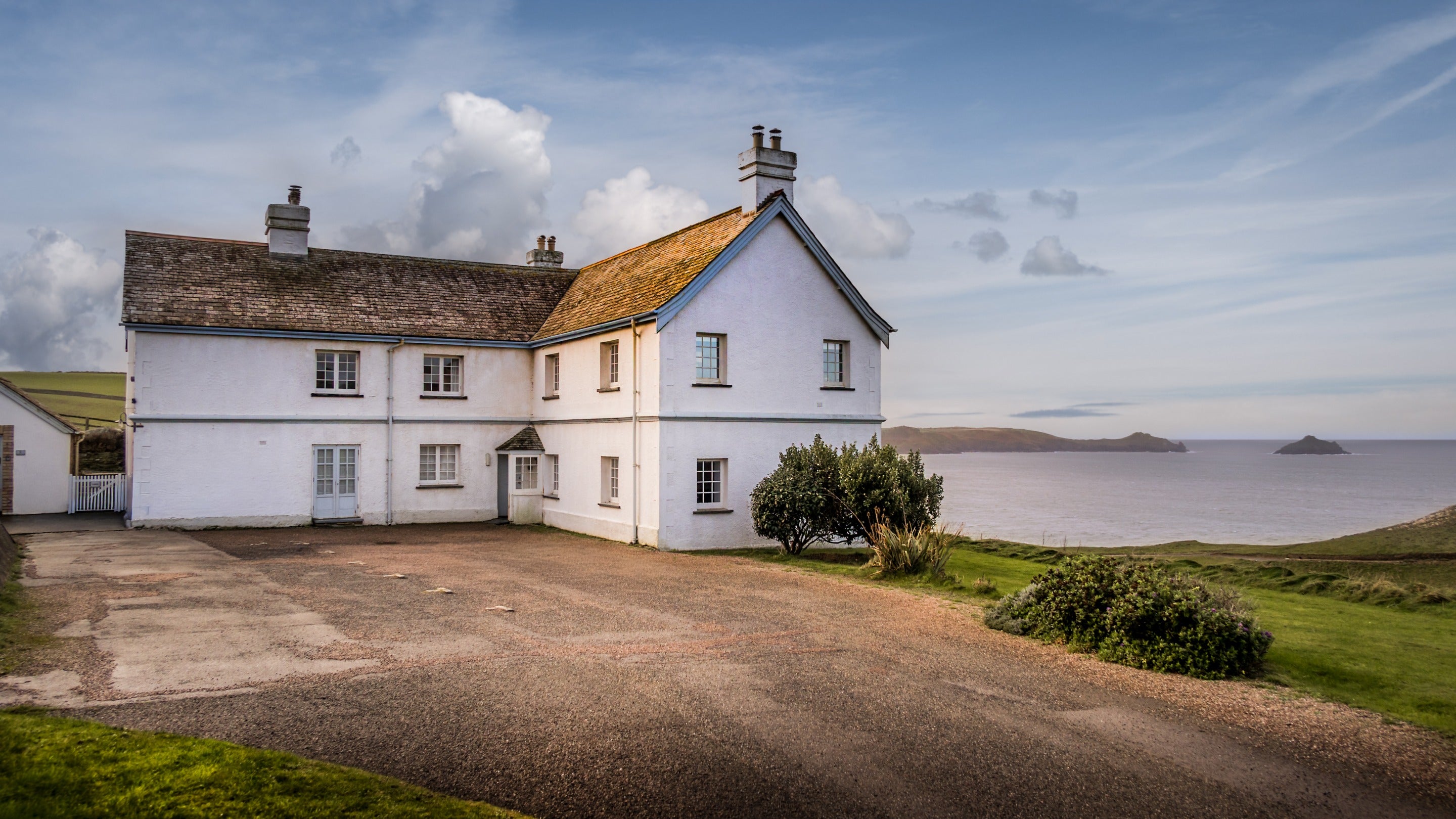 The of exterior of Doyden House, home to Carnweather, Mouls, Rumps and Conor, Cornwall