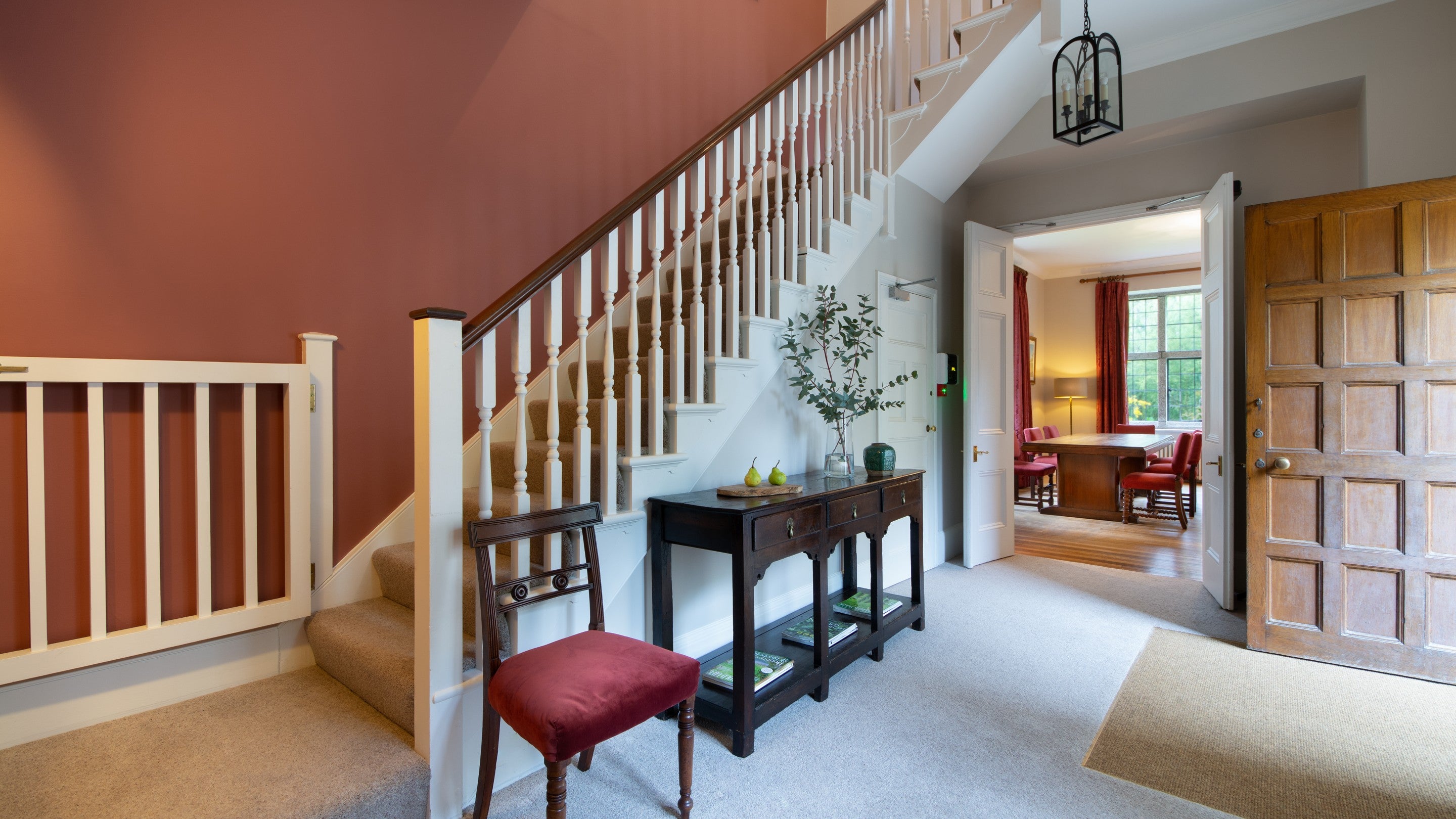 The entrance hall at Chatham, Cornwall