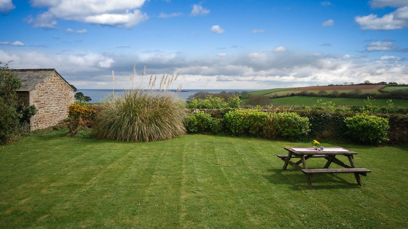 The garden at Chenhalls Barn, Falmouth, Cornwall