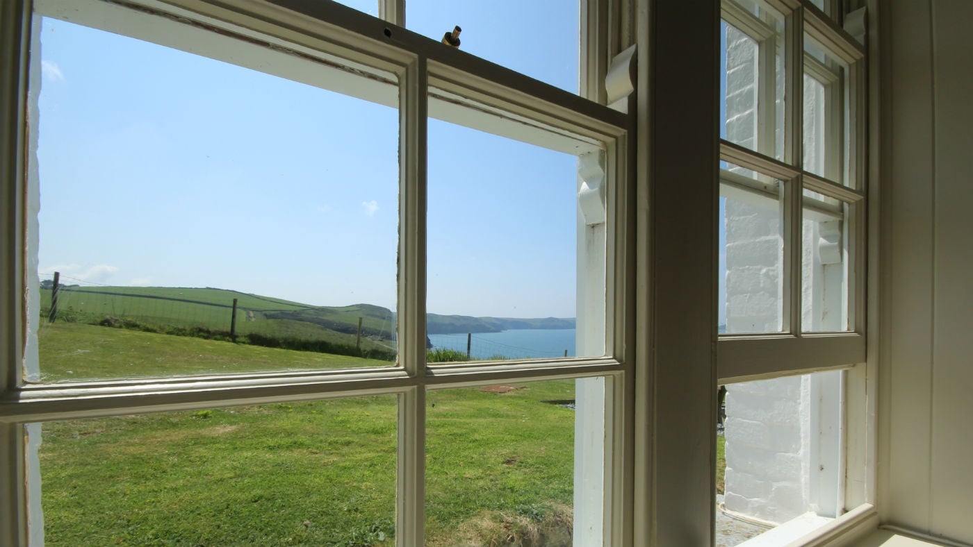 The view from the sitting room at Conor, Port Quin, Port Issac, Cornwall 