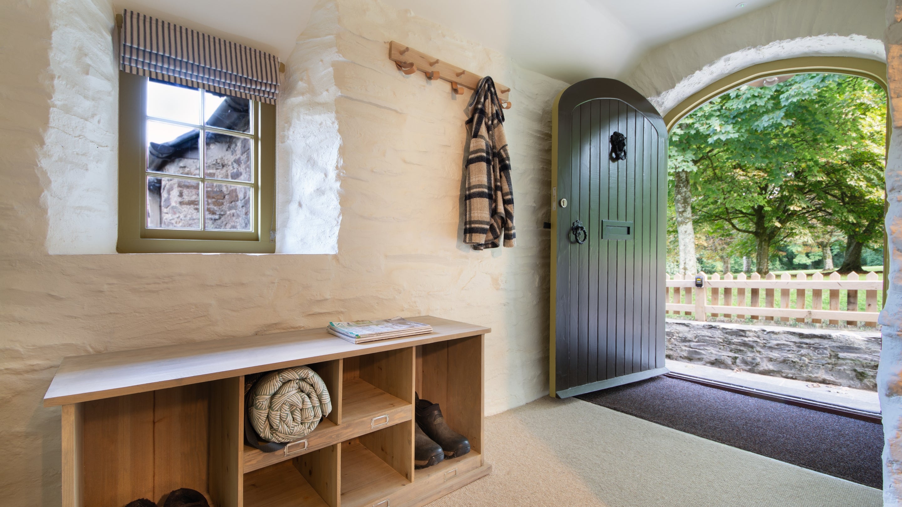 The entrance at Cotehele Dairy Cottage, Cornwall
