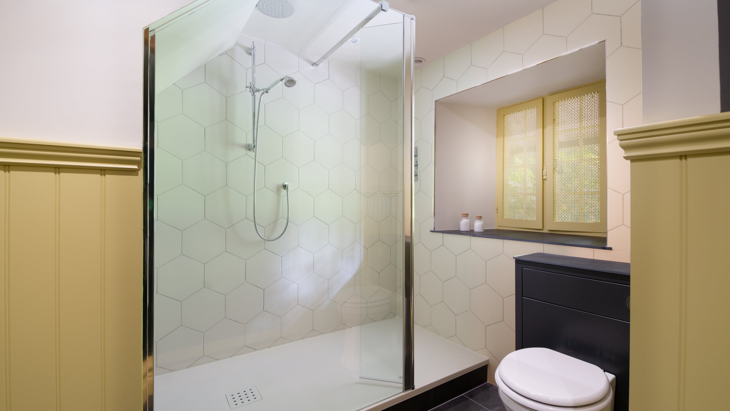 The first bathroom at Cotehele Dairy Cottage, Cornwall
