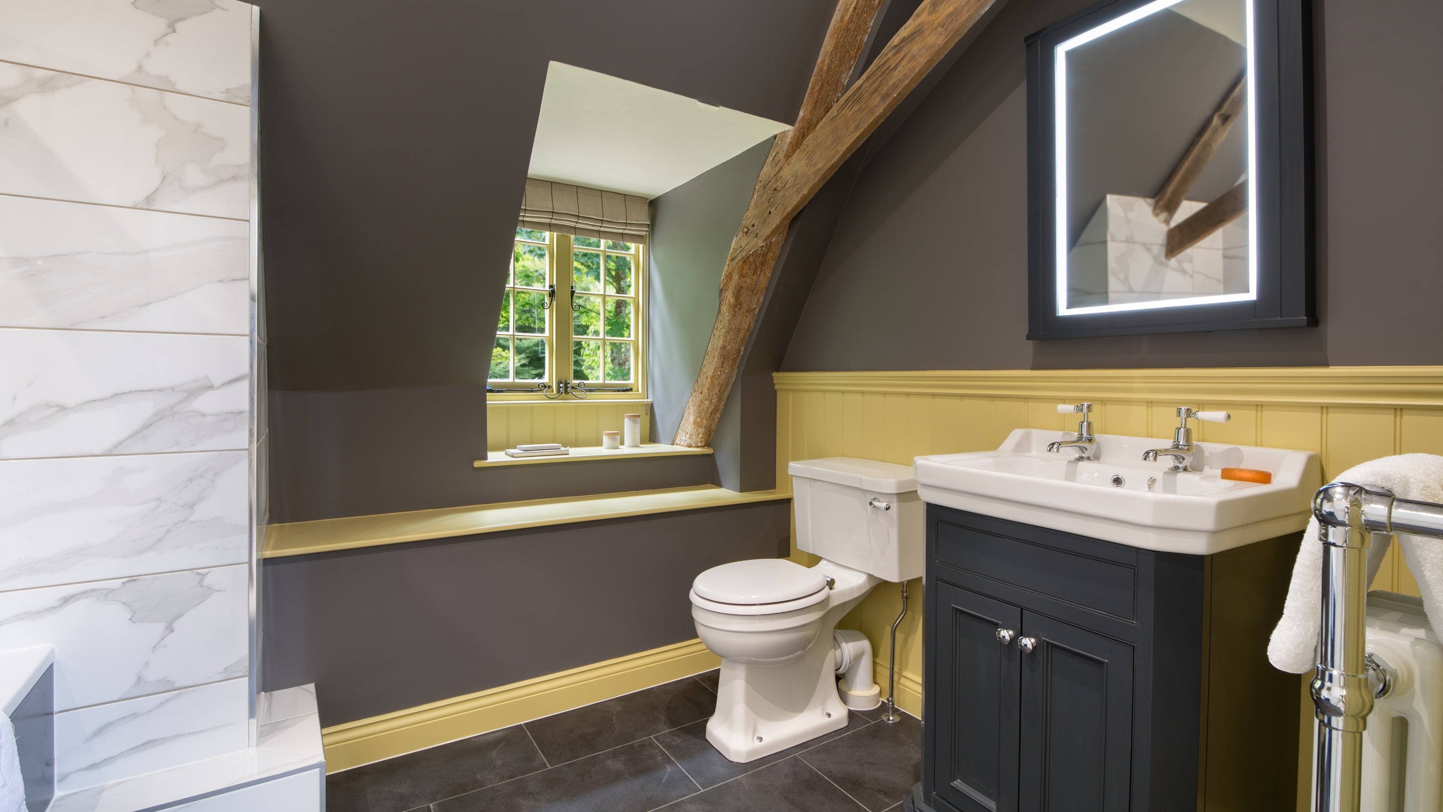 The second bathroom at Cotehele Dairy Cottage, Cornwall