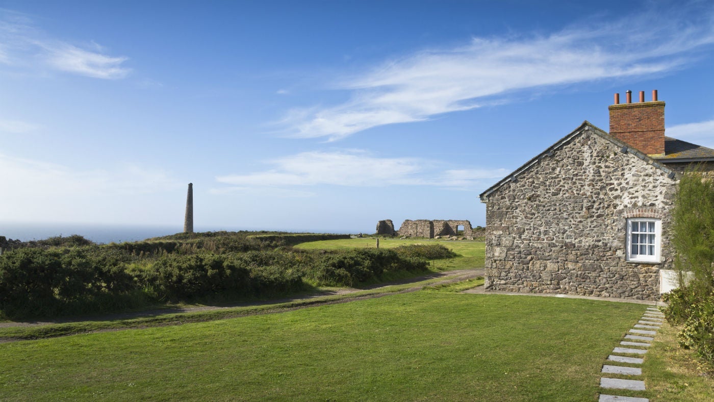 The exterior of Count House Cottage, Botallack, Cornwall