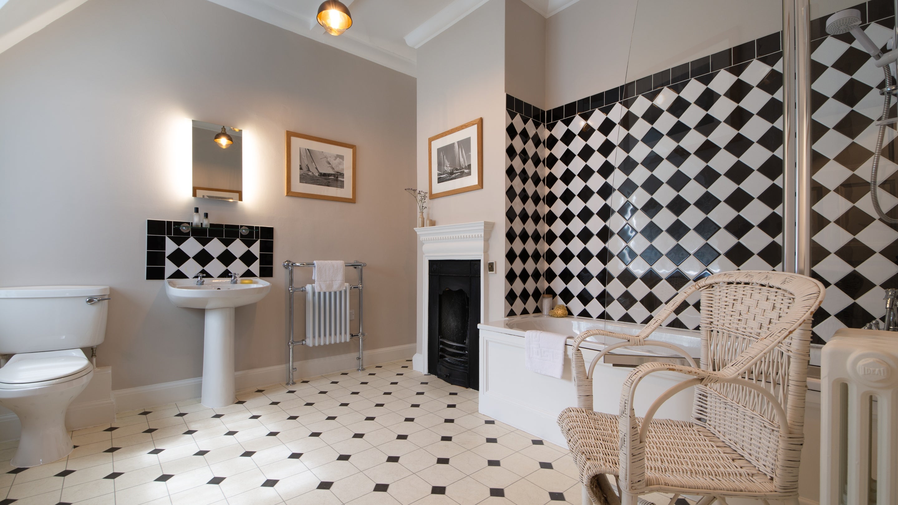 The bathroom at Court, Cornwall