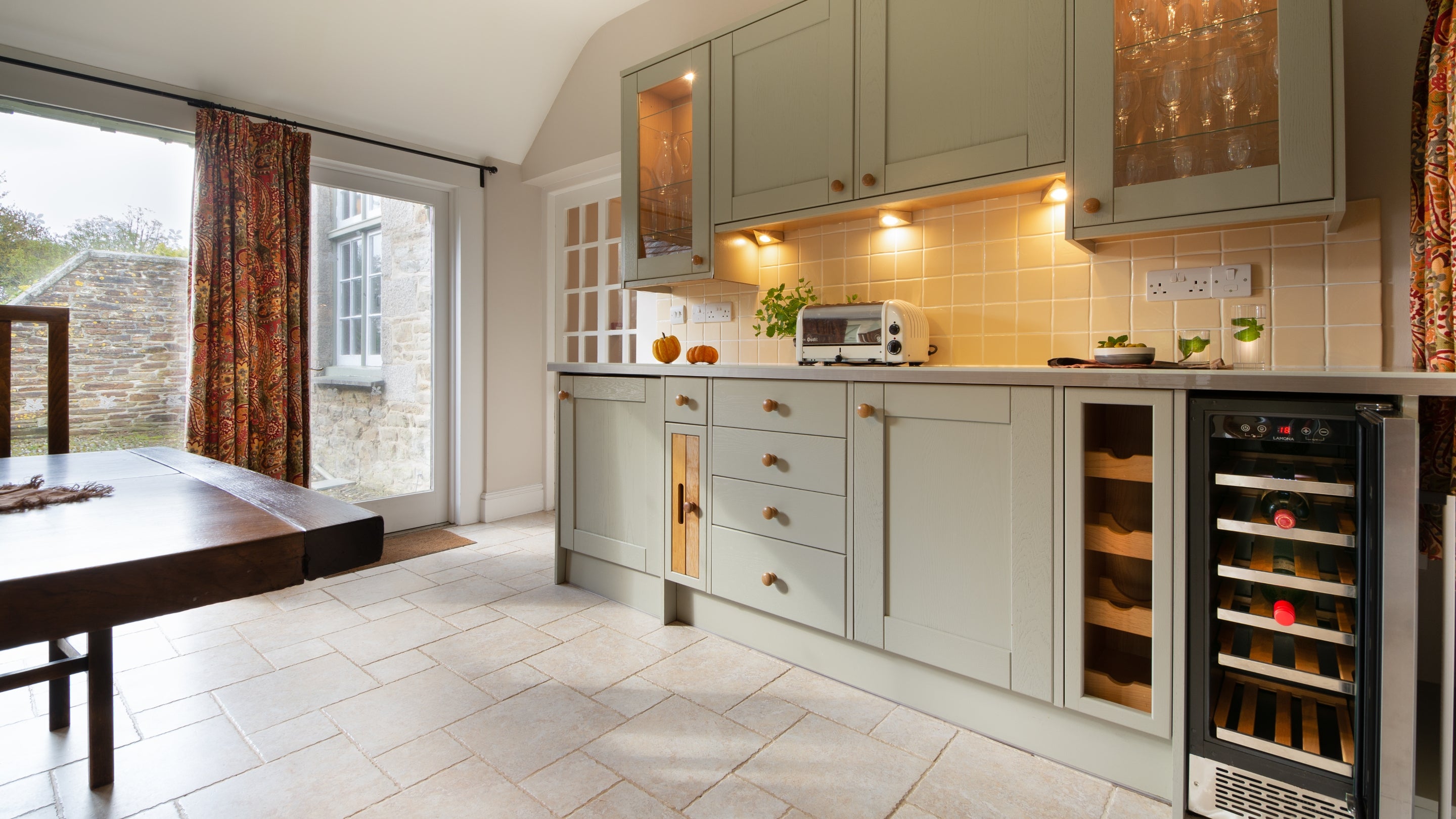 The dining room at Court, Cornwall