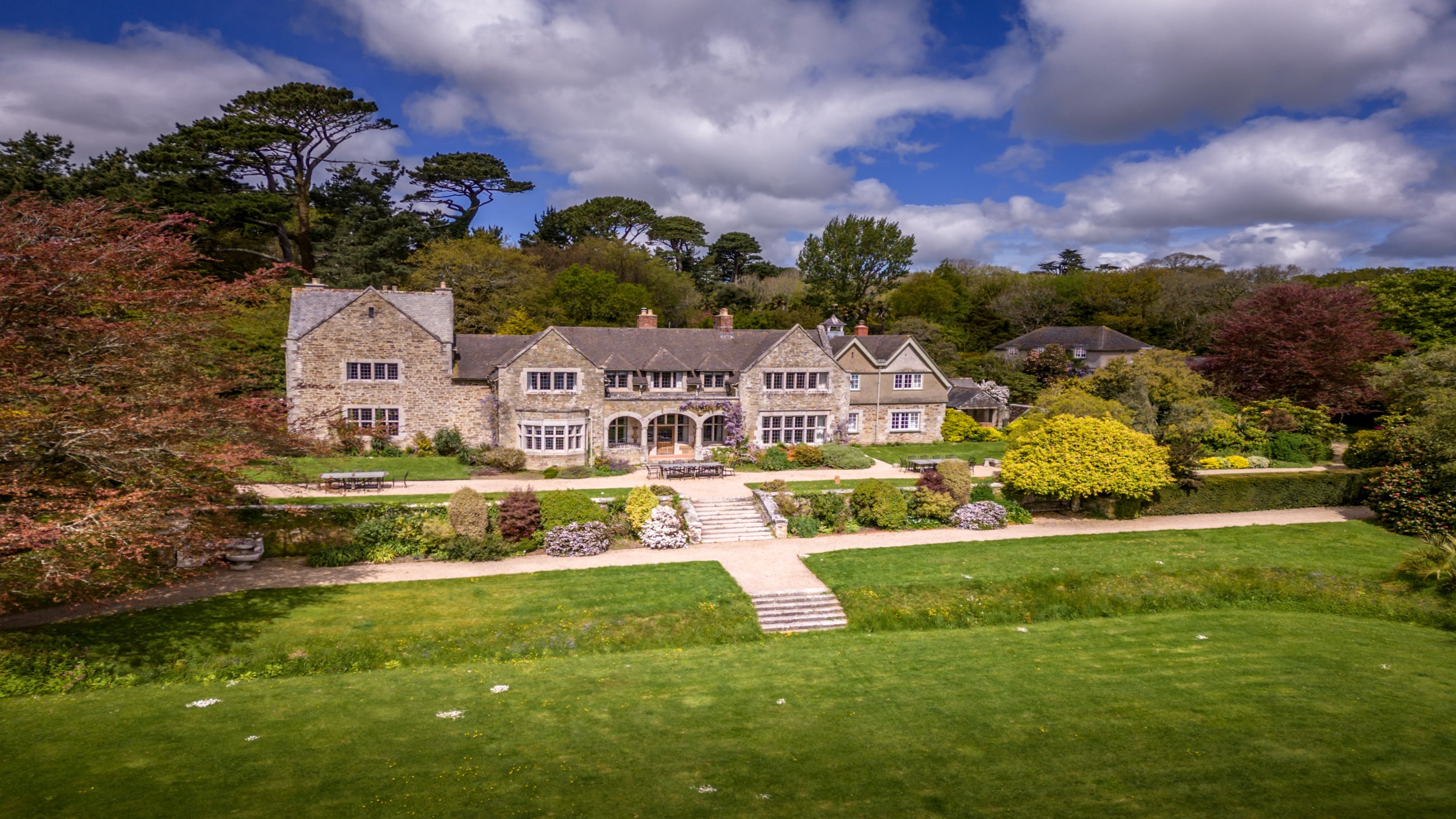 The exterior of Chatham, Bosveal and Court, Cornwall