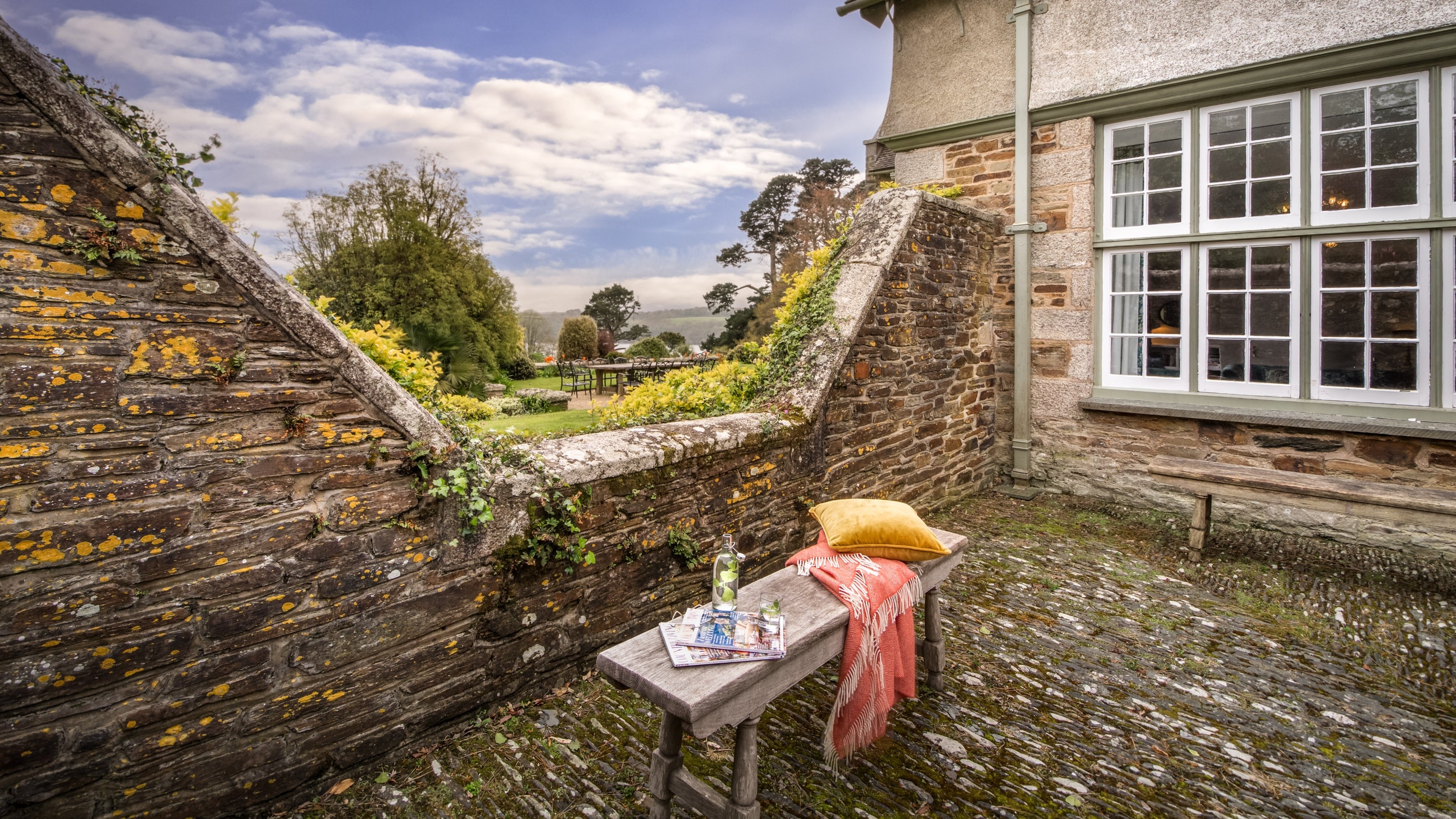 The yard at Court, Cornwall