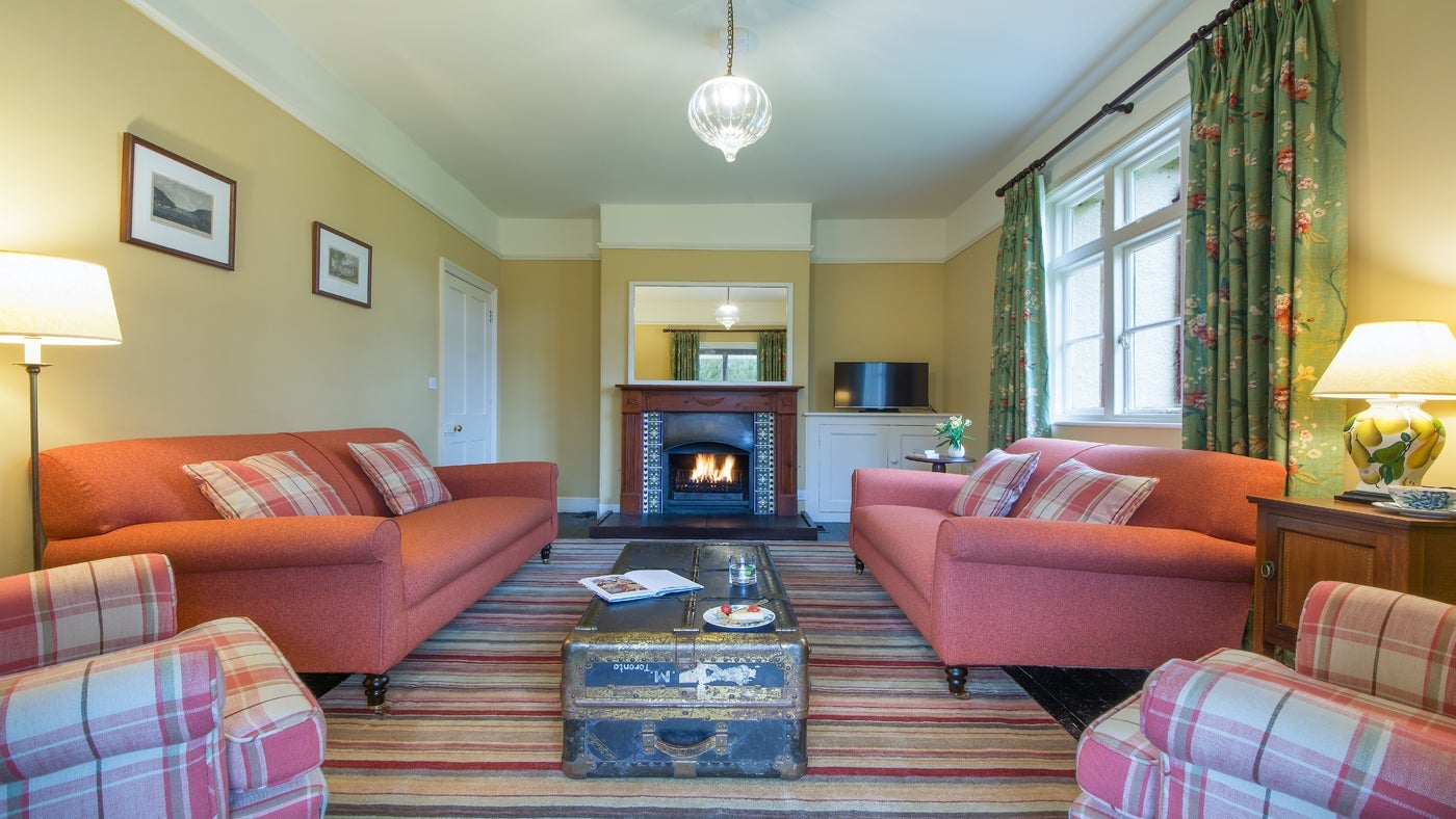 The sitting room at Cutmadoc, Bodmin, Cornwall