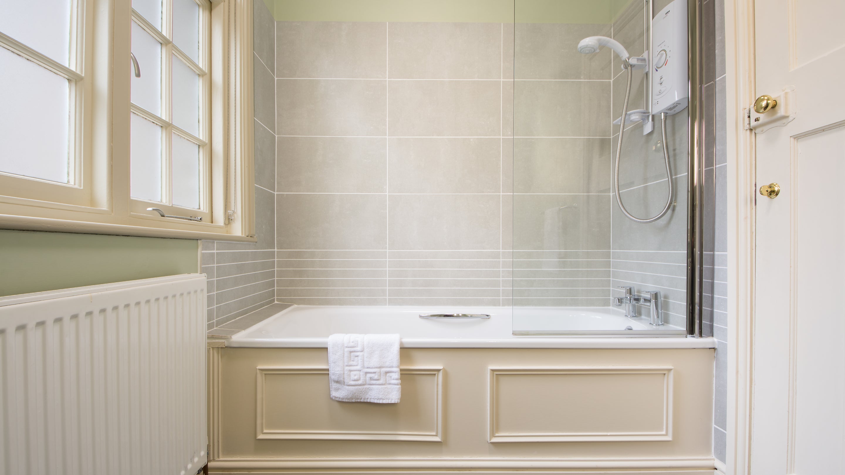 The bathroom at Cutmadoc, Cornwall