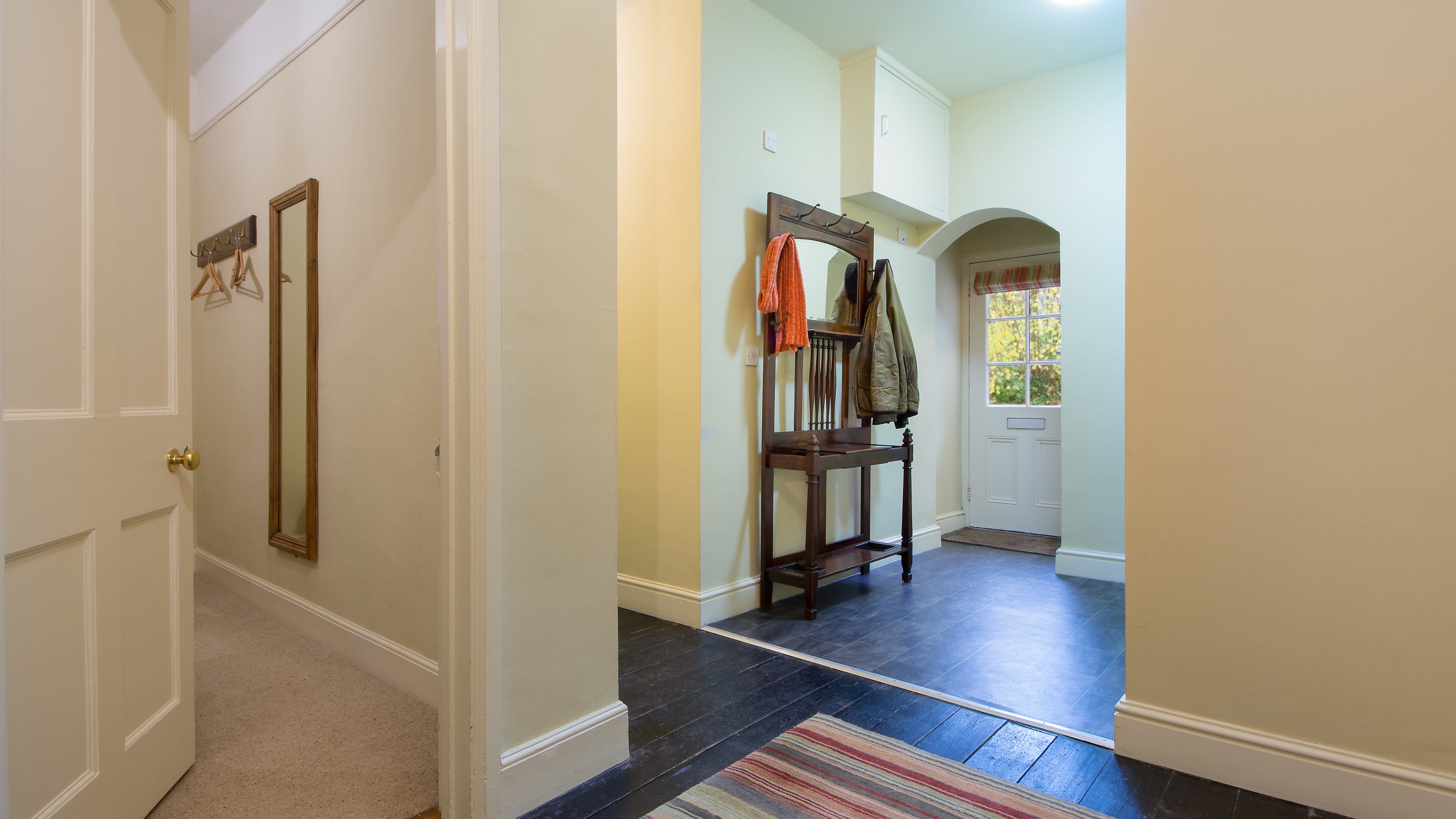 The hallway at Cutmadoc, Cornwall.