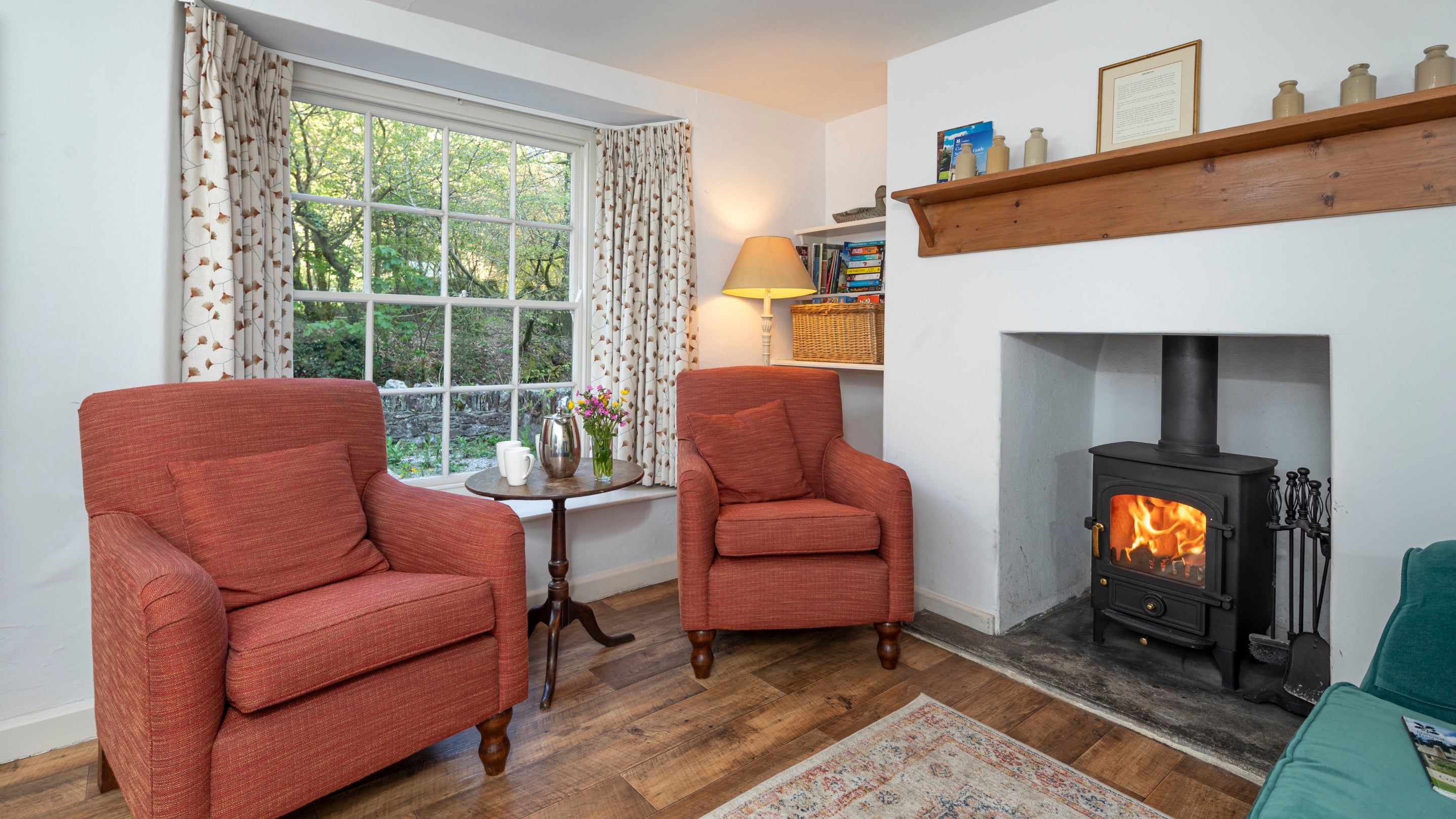 The sitting room at Danescombe Cottage, Cornwall