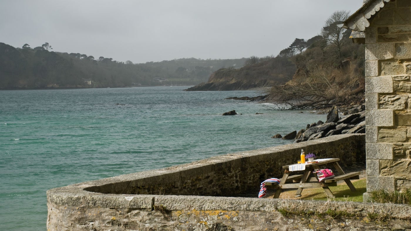 The exterior of The Old School House, Durgan, Falmouth, Cornwall