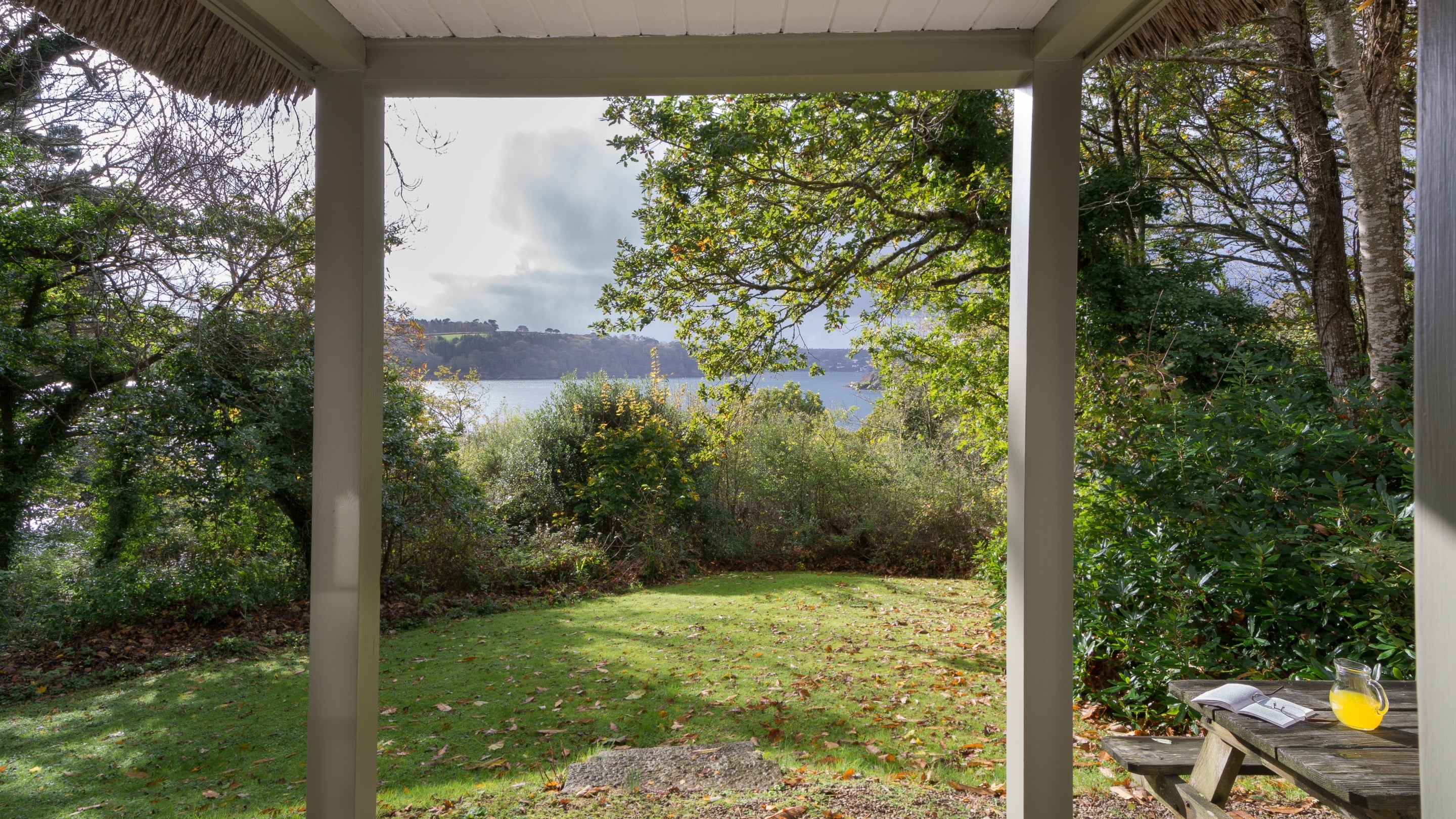The view at Durgan Wood Cottage, Cornwall