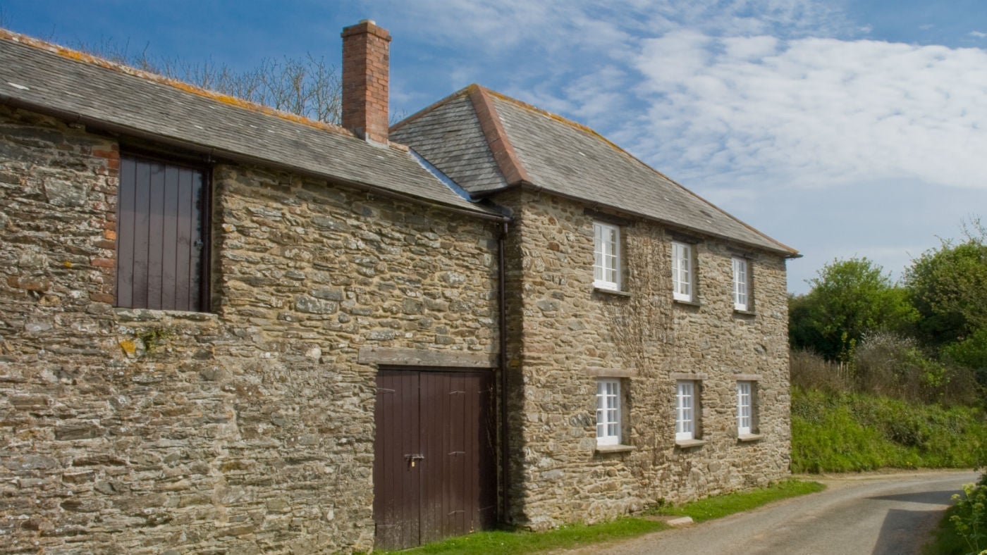 The exterior of Edgcumbe, Gorran, Cornwall