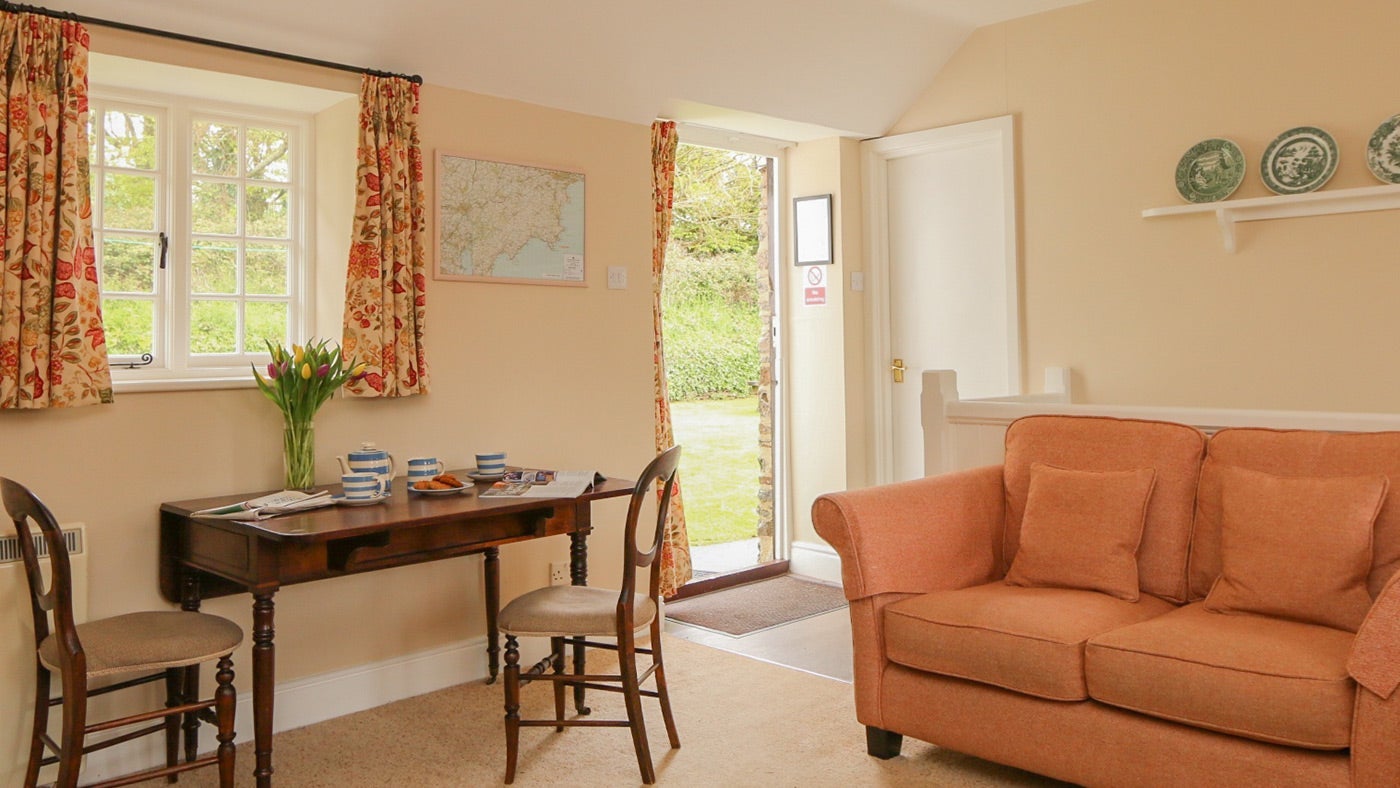 The sitting room at Edgcumbe, Gorran, Cornwall