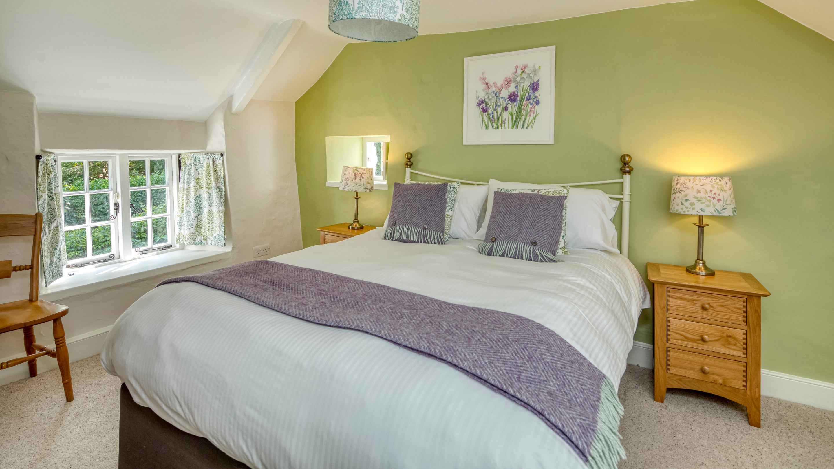 The outdoor seating at Ferris's Cottage, Cornwall