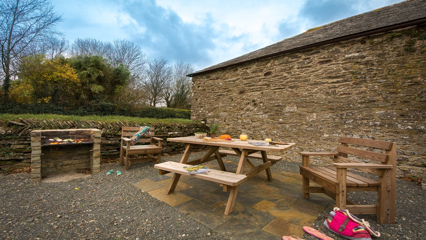 The garden at Fortescue, Lanteglos-by-Fowey, Cornwall 