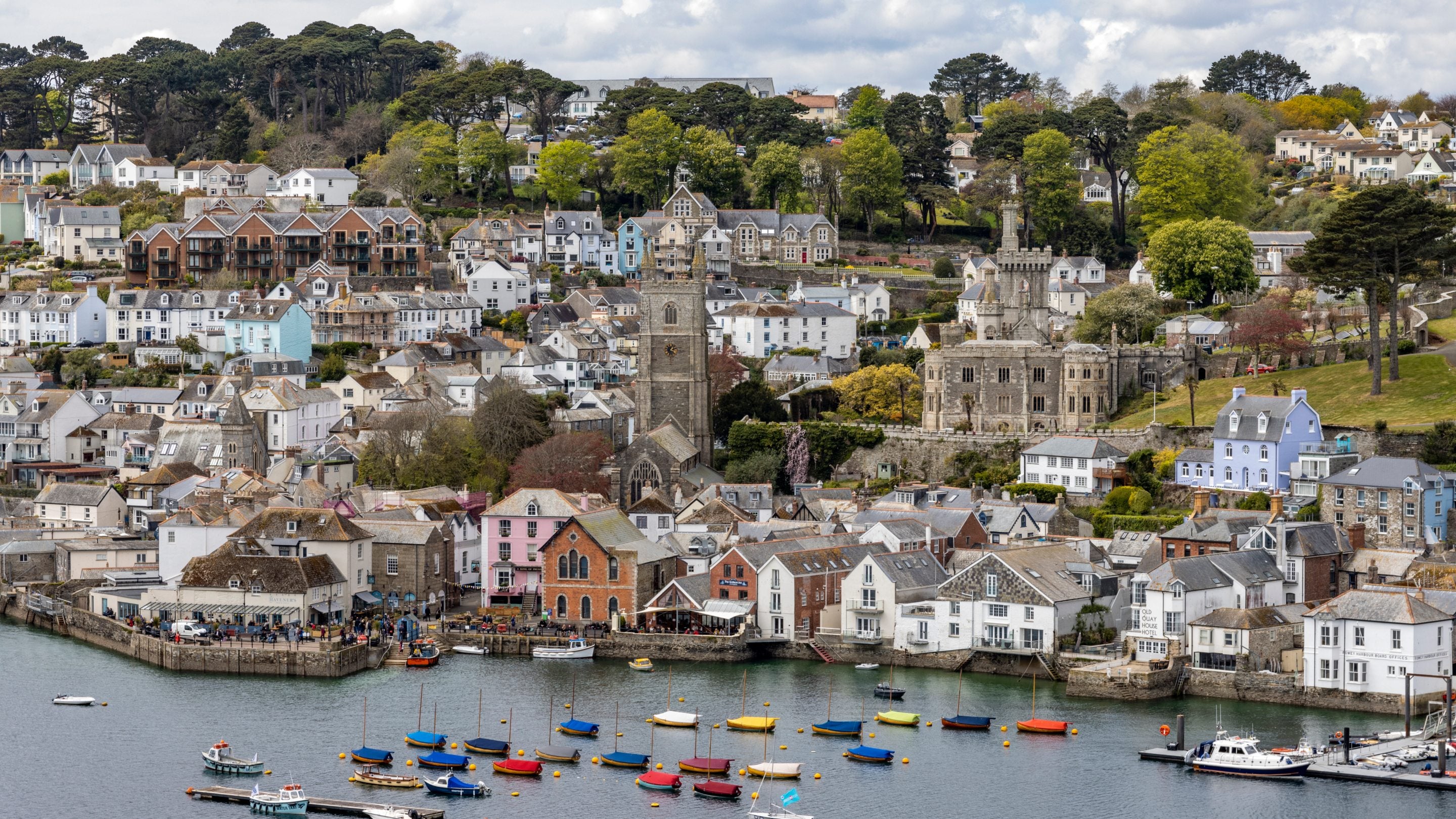 View of Fowey Harbour from Hall Walk, Cornwall