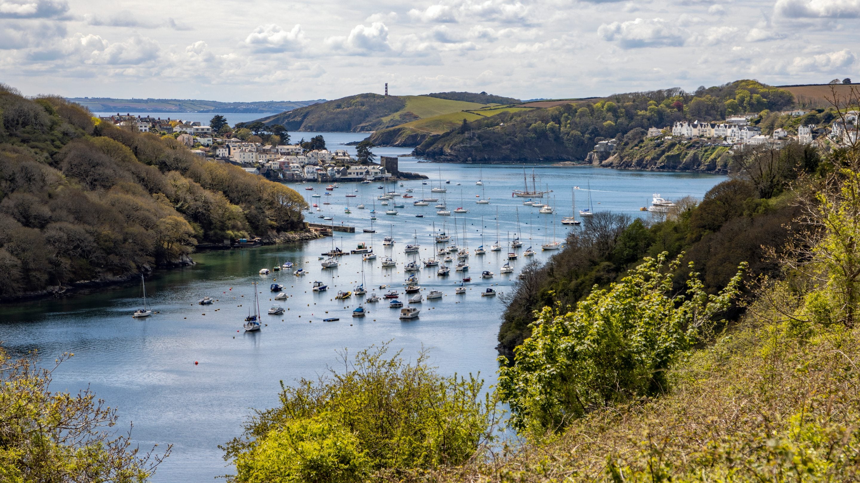 View of Fowey Harbour from Hall Walk, Cornwall